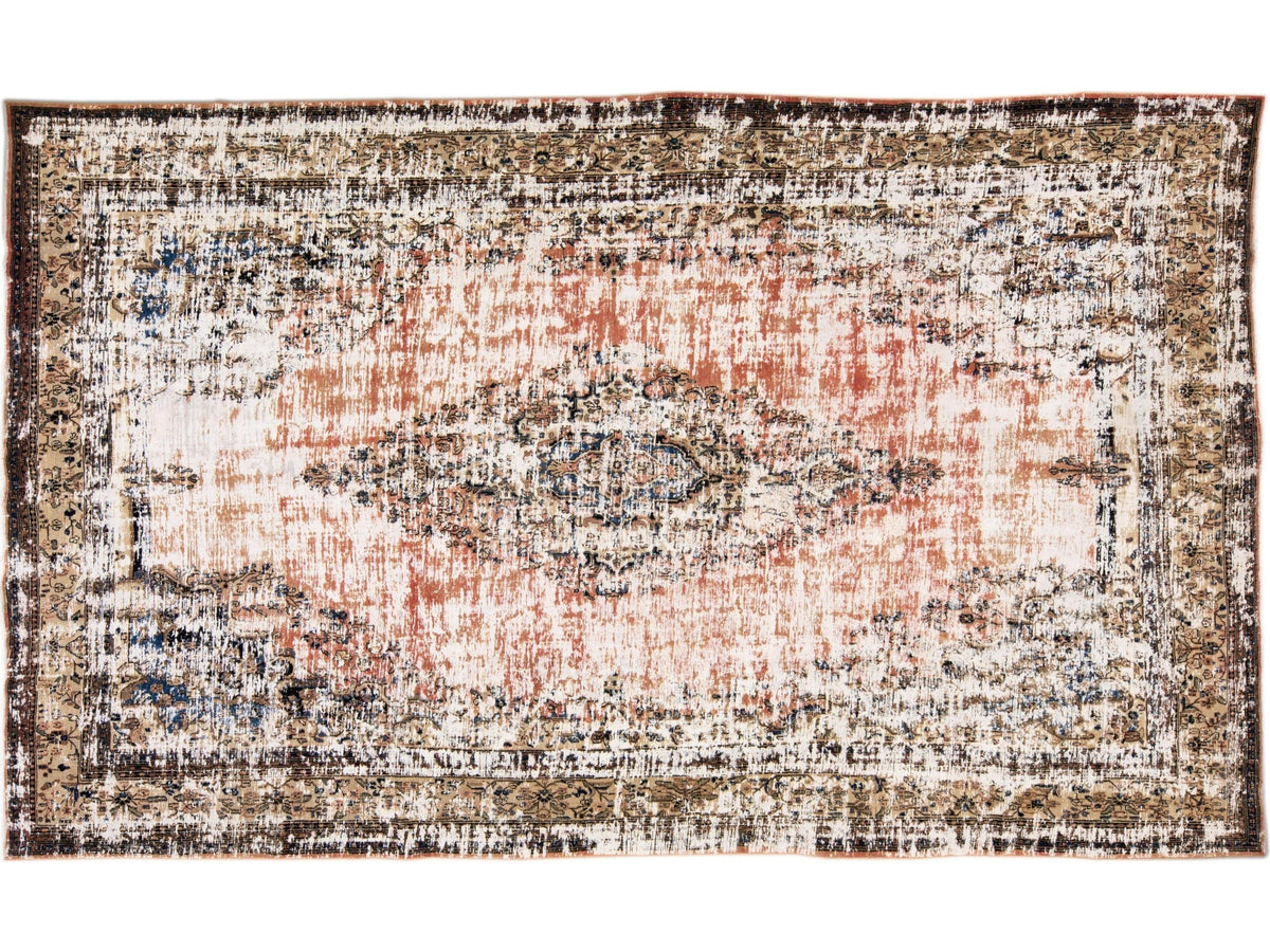 Vintage Mahal Wool Rug 11 X 19
