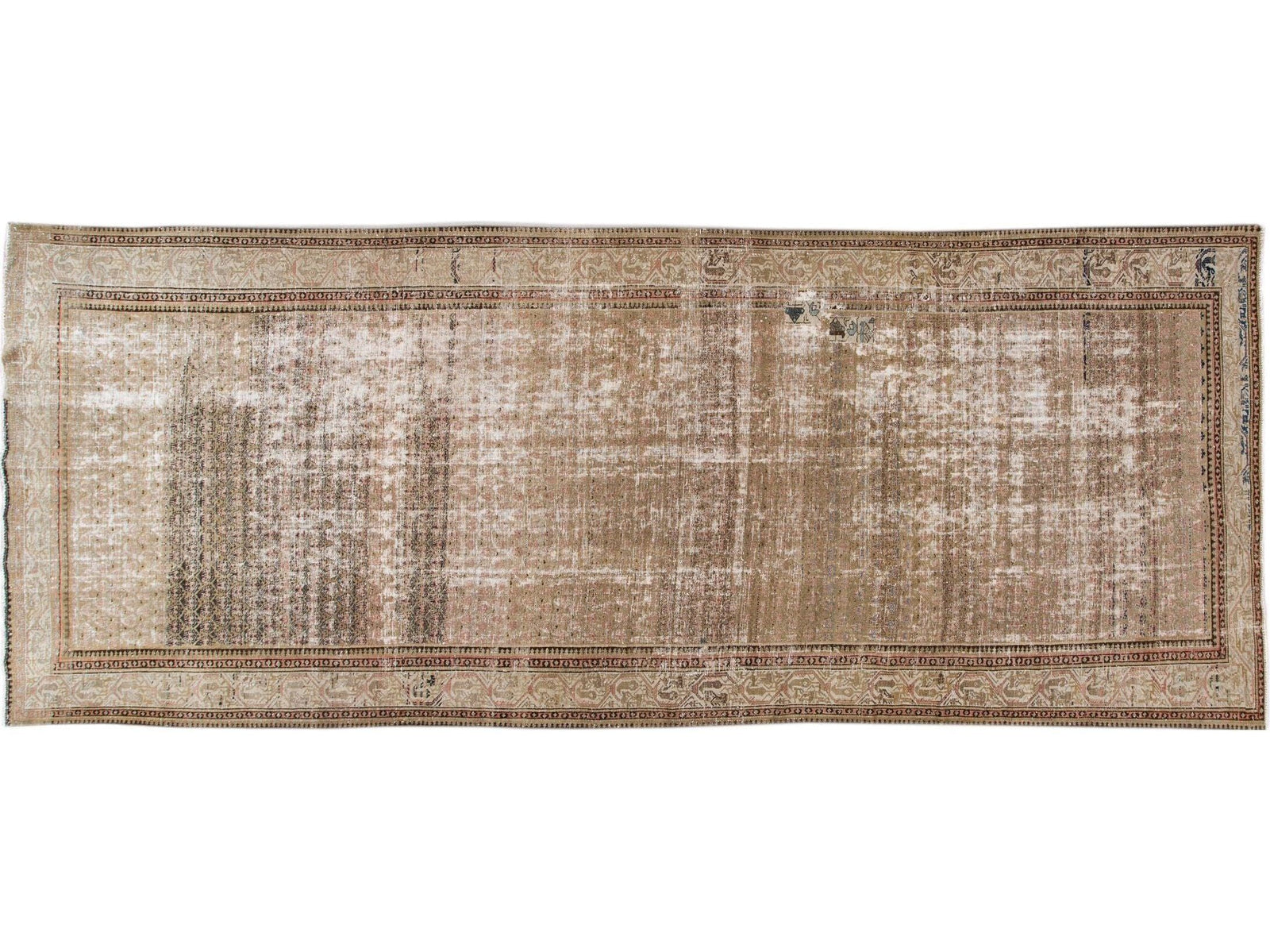 Antique Malayer Wool Runner 6 X 17