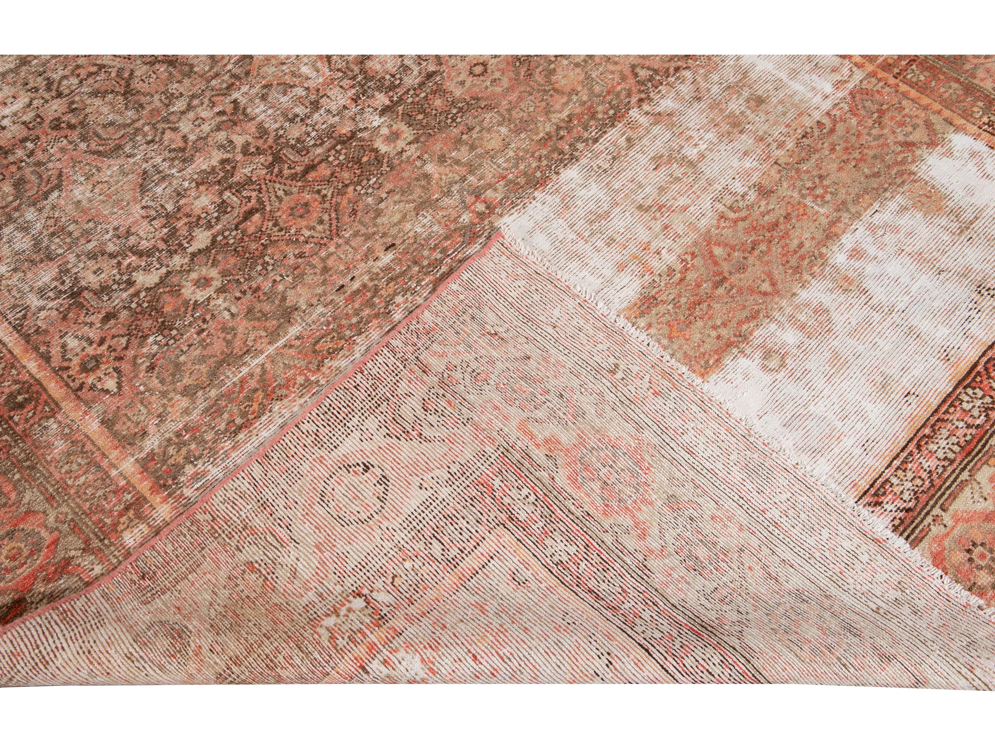 Antique Malayer Wool Runner 6 x 13