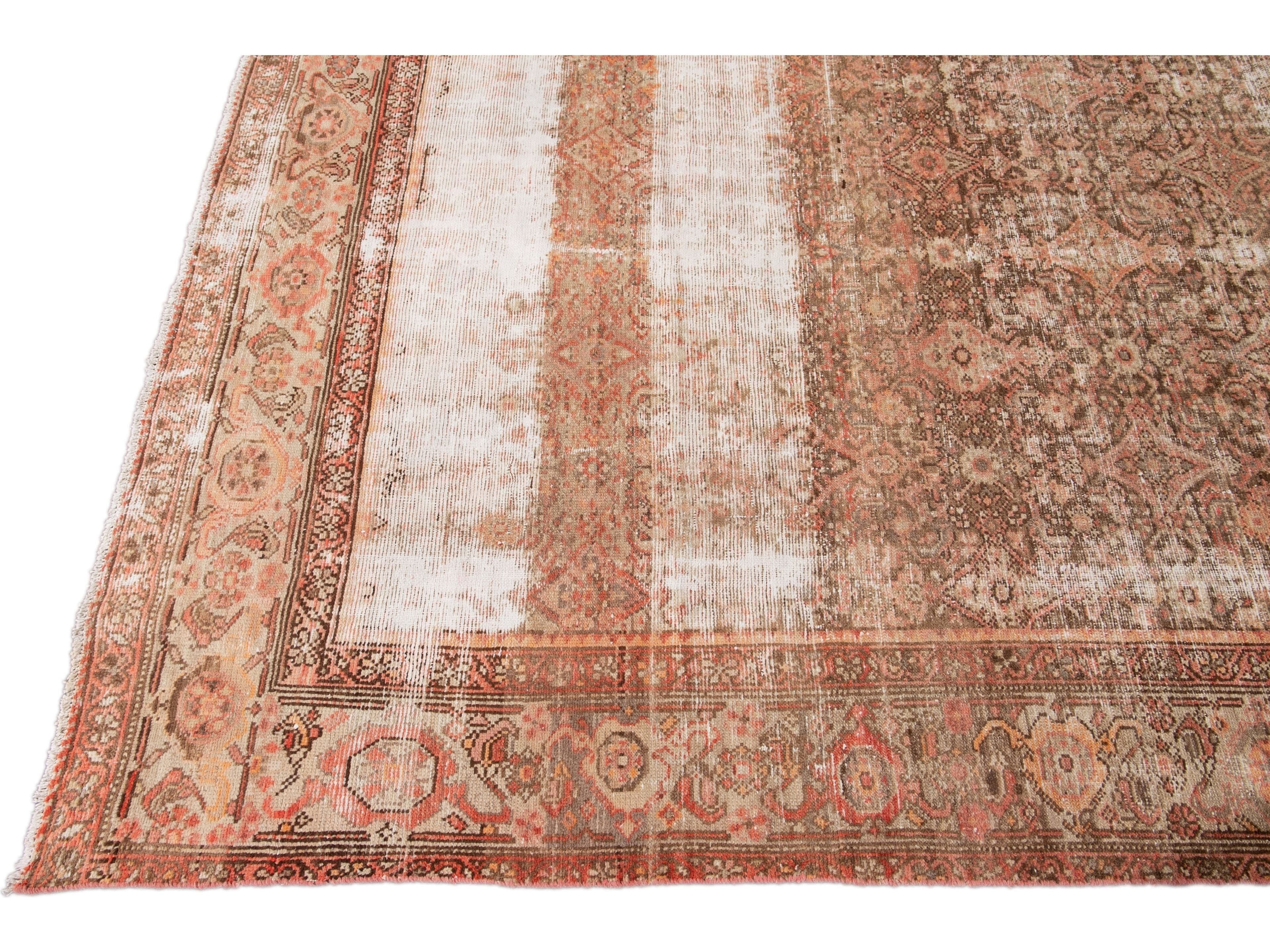 Antique Malayer Wool Runner 6 x 13