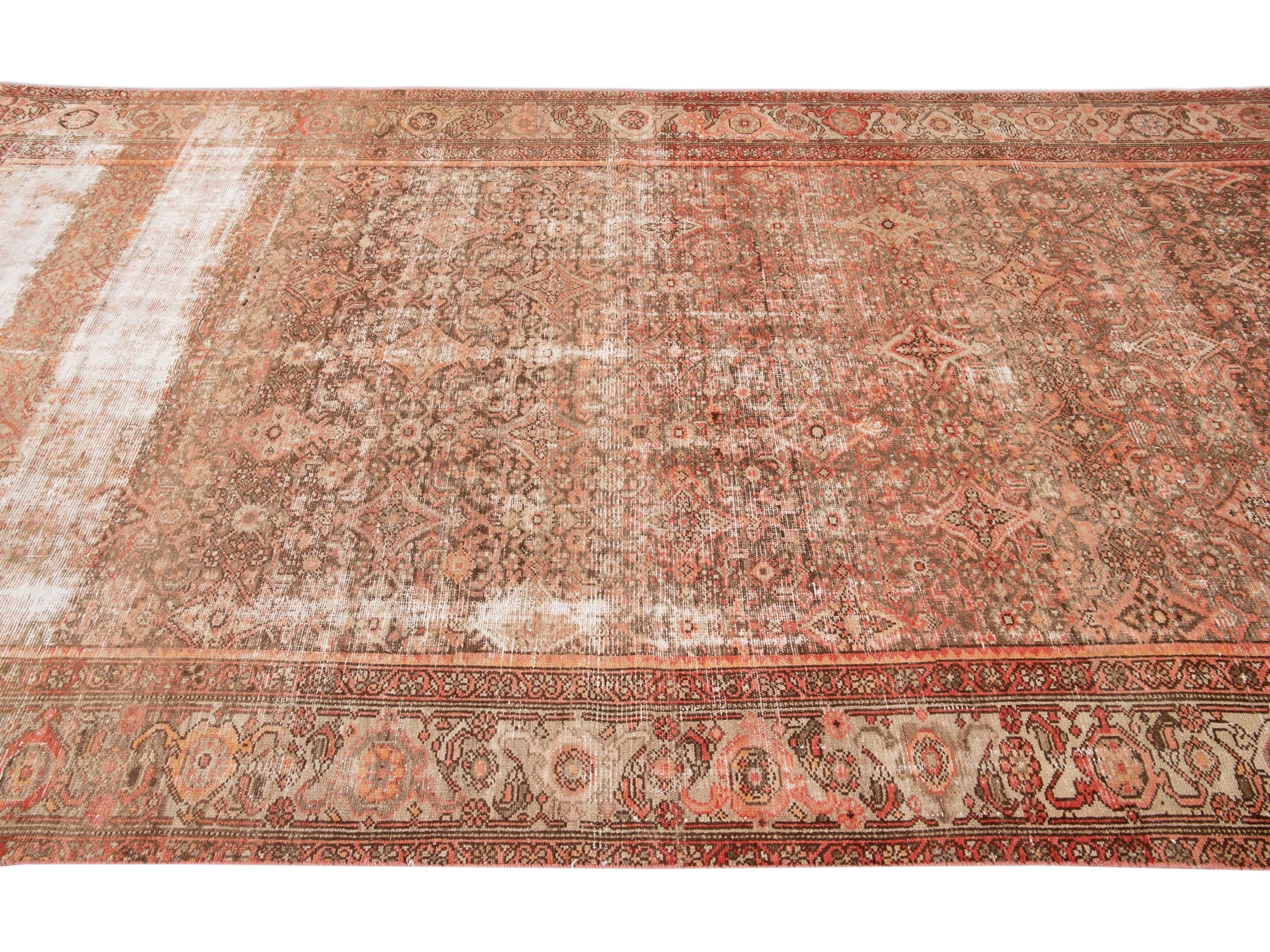 Antique Malayer Wool Runner 6 x 13
