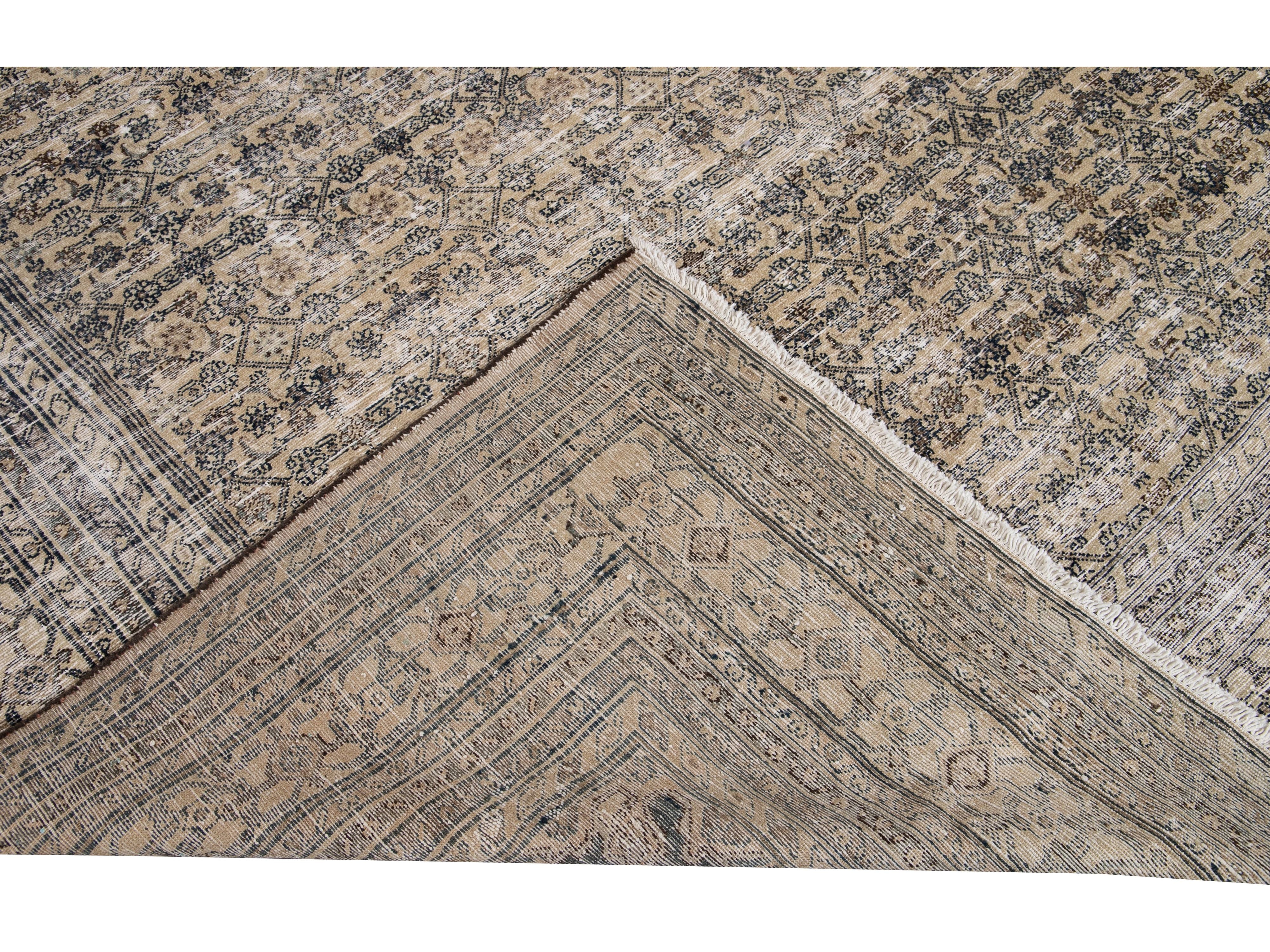 Vintage Malayer Wool Rug 10 x 17