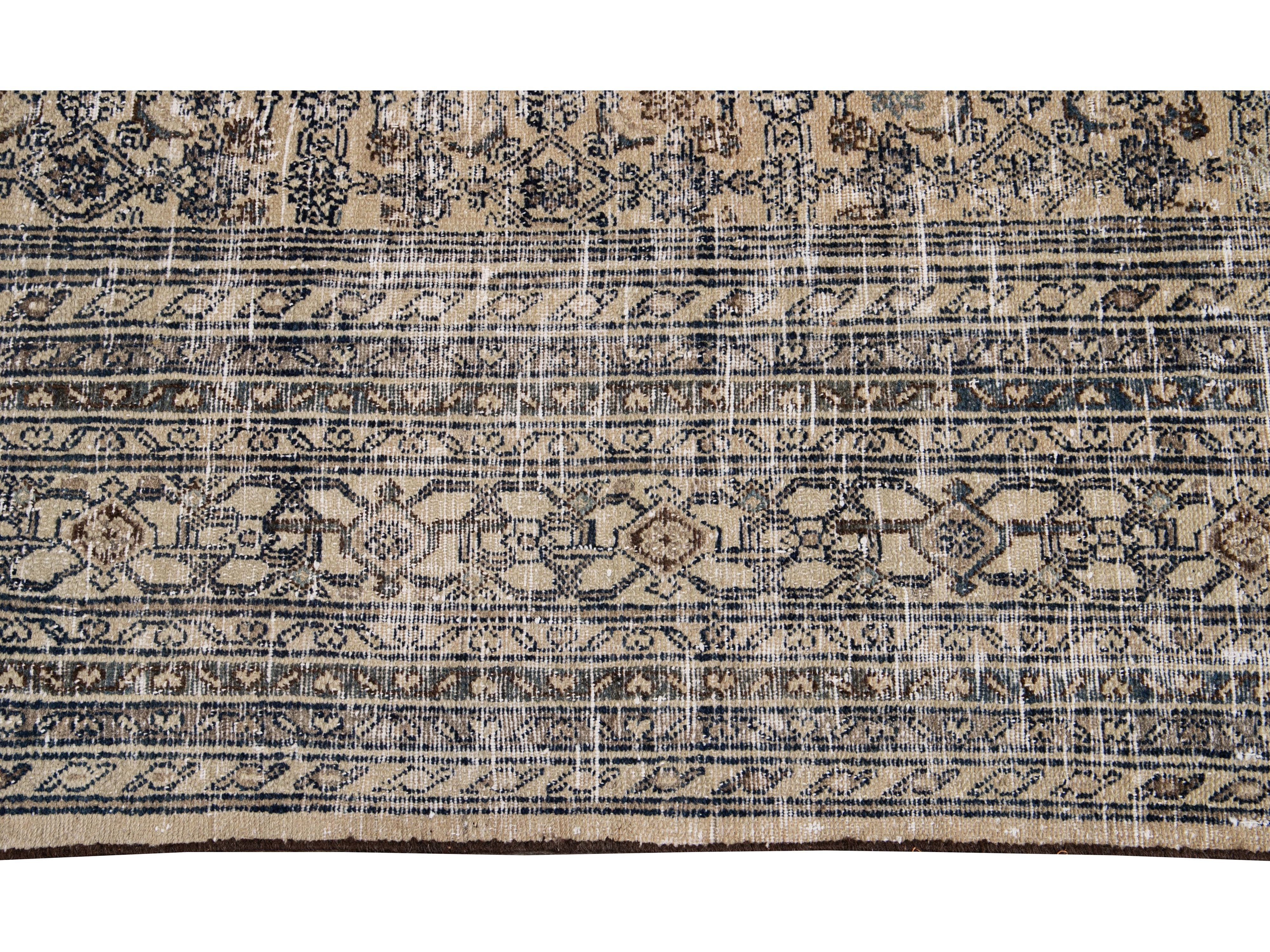Vintage Malayer Wool Rug 10 x 17