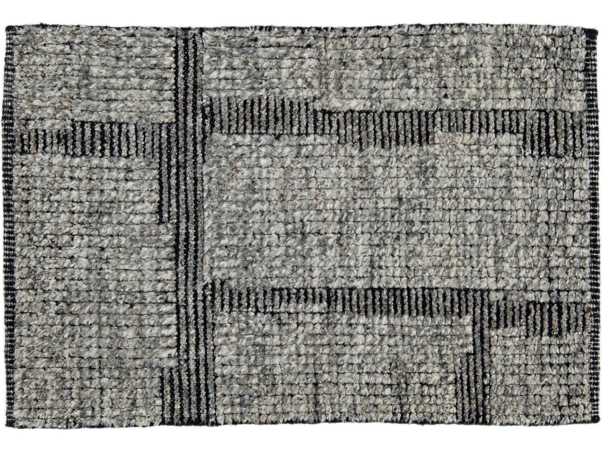 Modern Moroccan Wool Custom Rug