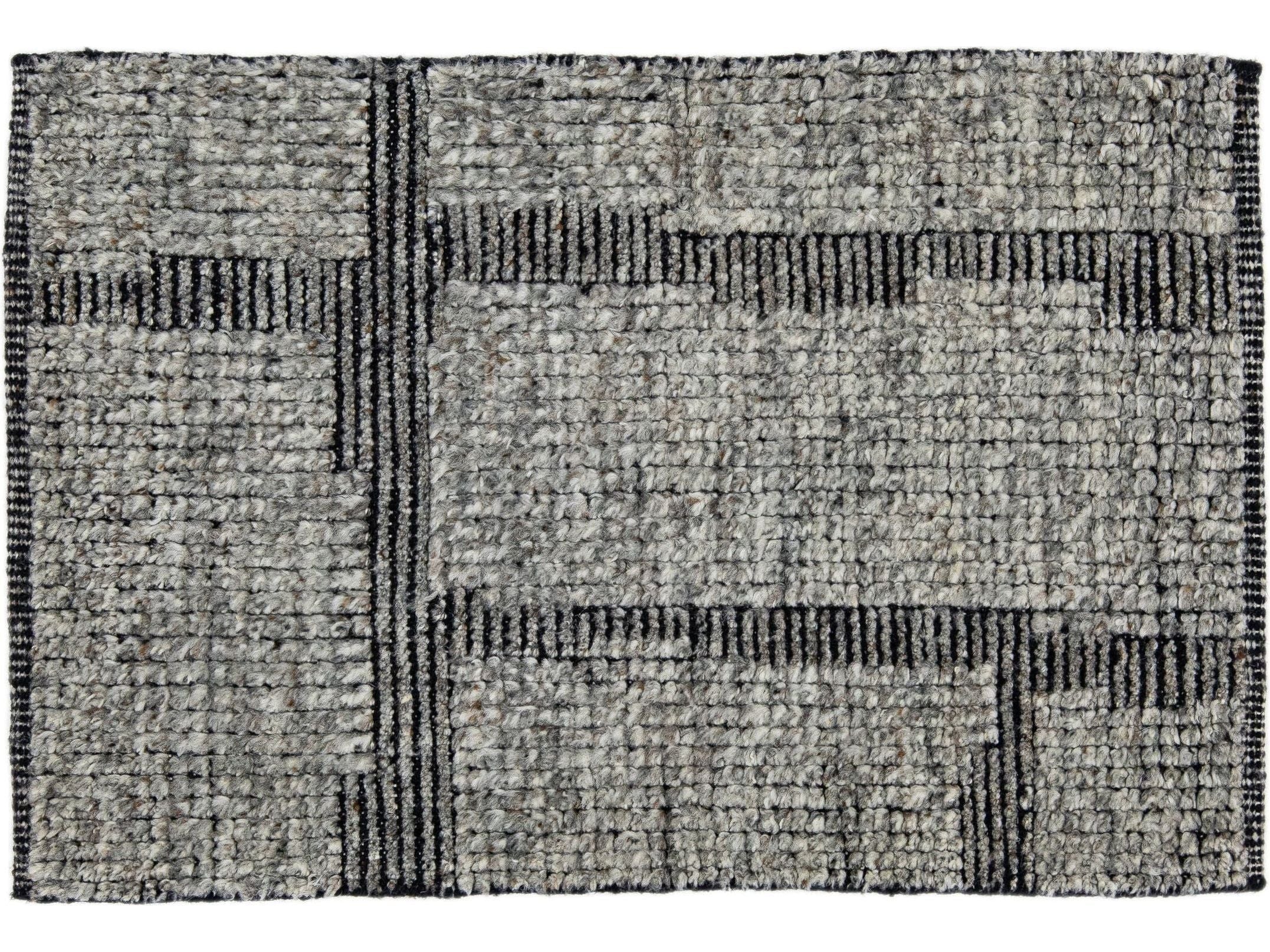 Modern Moroccan Style Custom Wool Rug