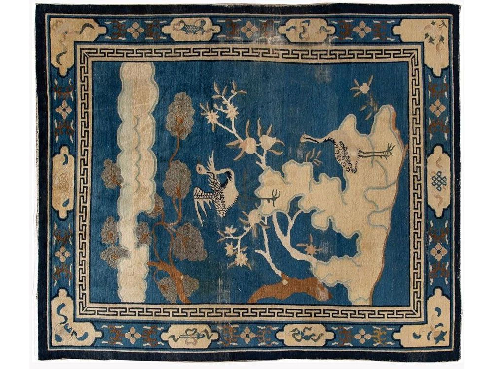 Antique Chinese Peking Wool Rug 8 X 9