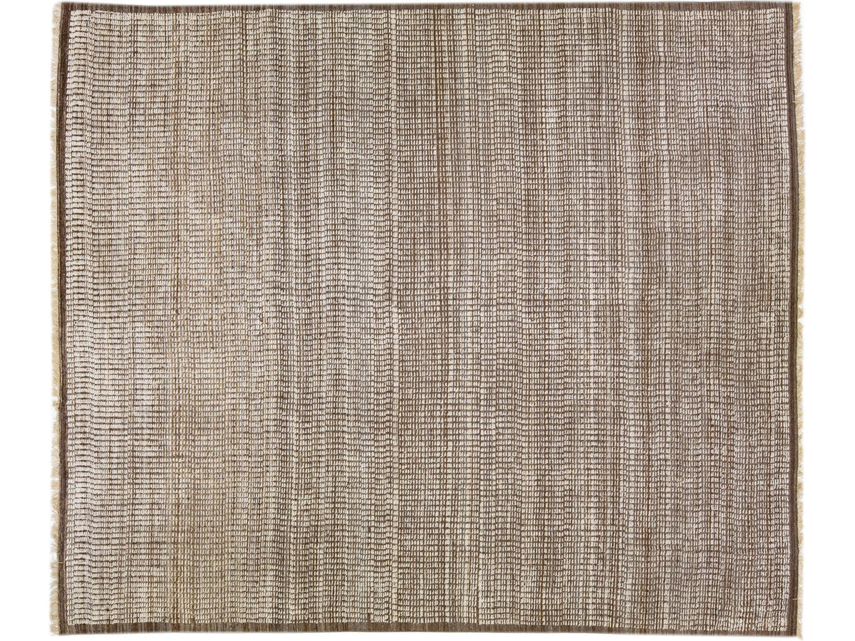 Modern Moroccan Wool Rug 12 X 15