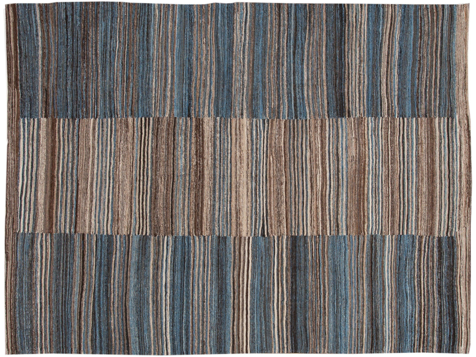 Modern Kilim Wool Rug 9 X 12