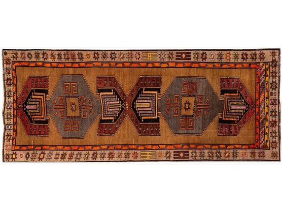 Vintage Azeri Wool Runner 5 X 12