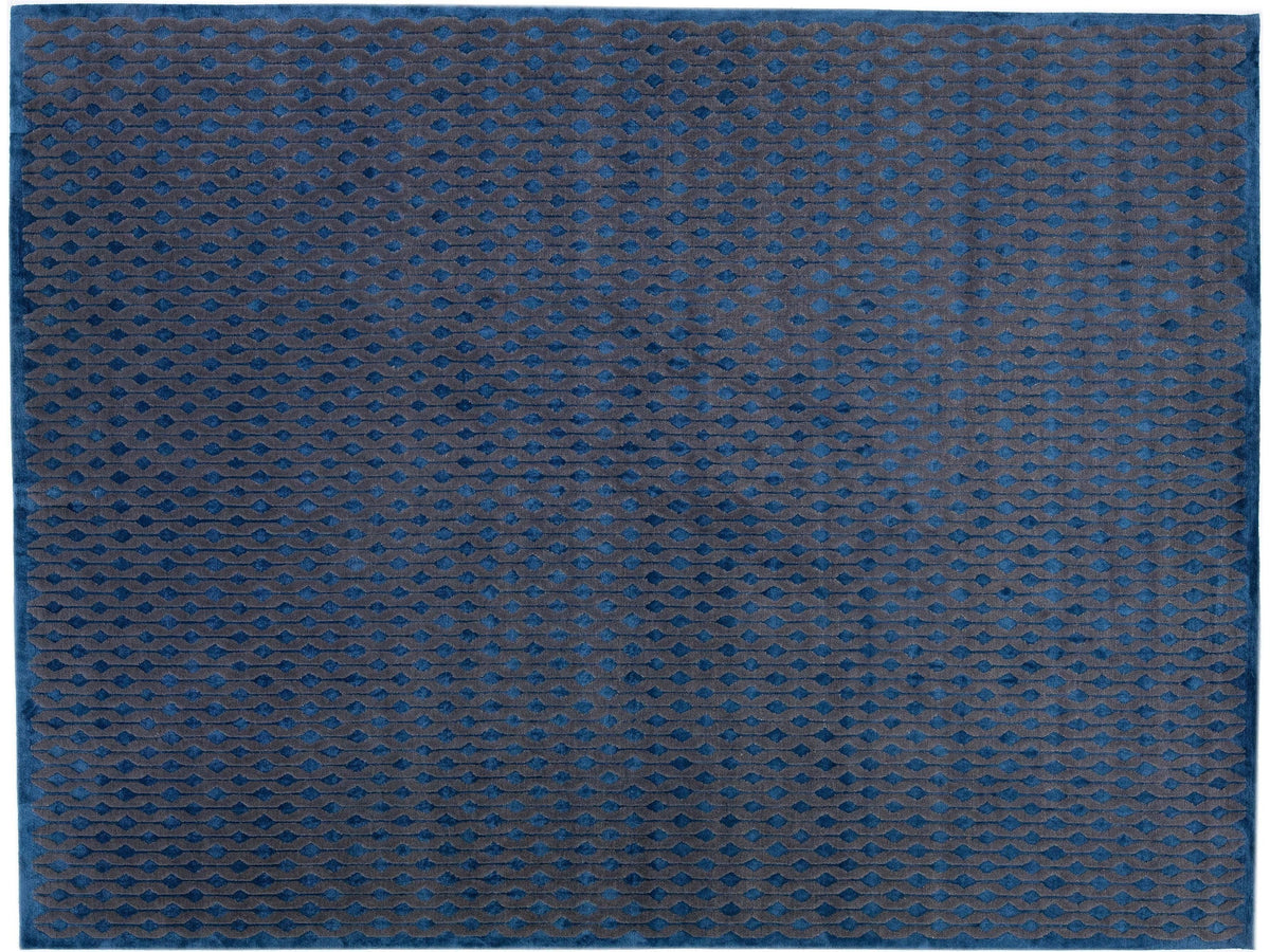 Modern Tibetan Wool Rug 9 X 12