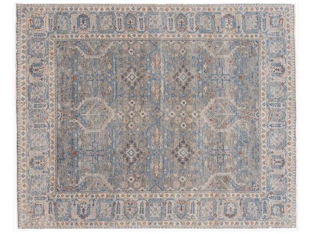 21st Century Contemporary Wilton Indian Wool Rug, 8 X 10