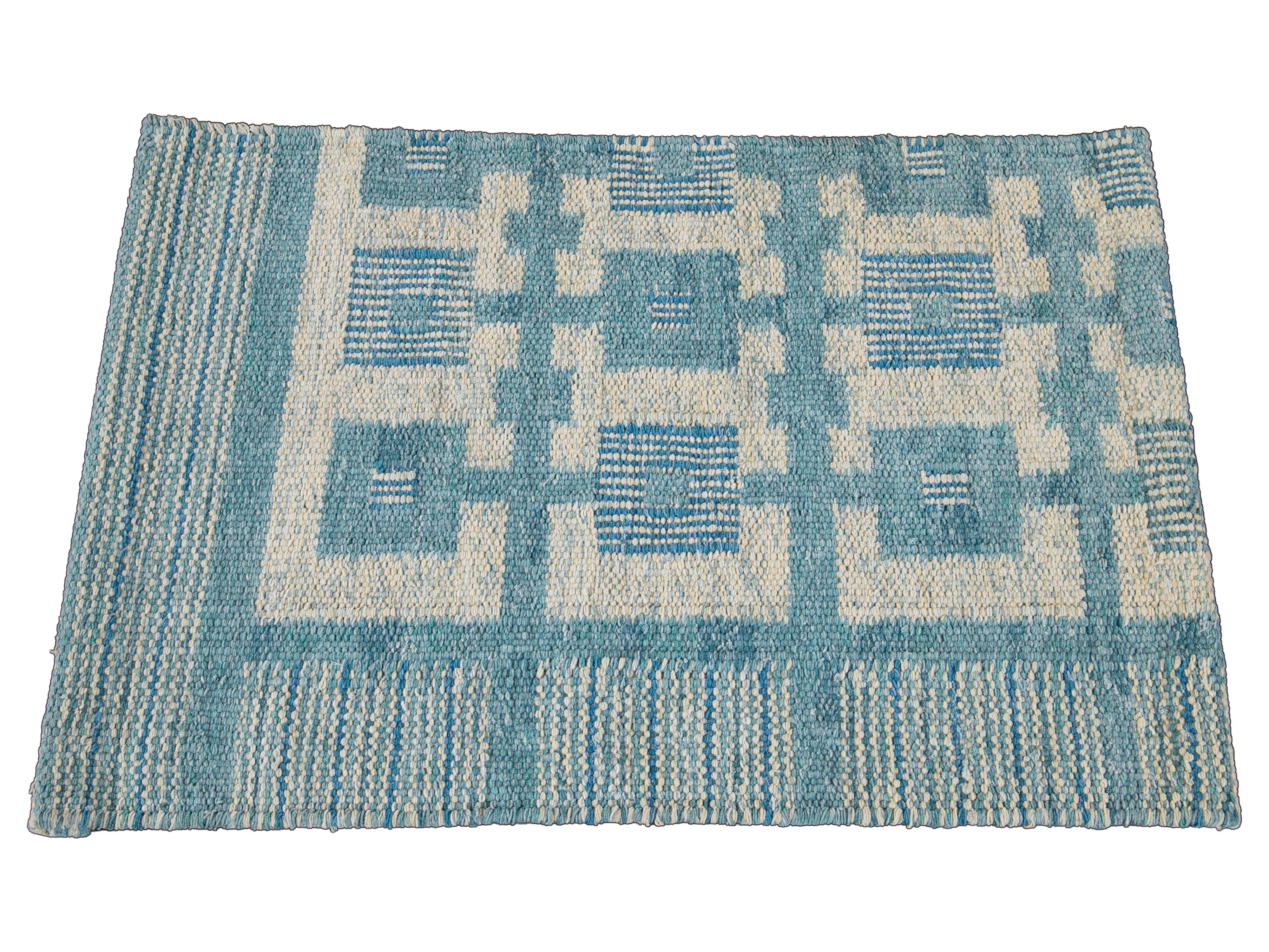 Cotton Scandinavian-style Kilim Custom Rug