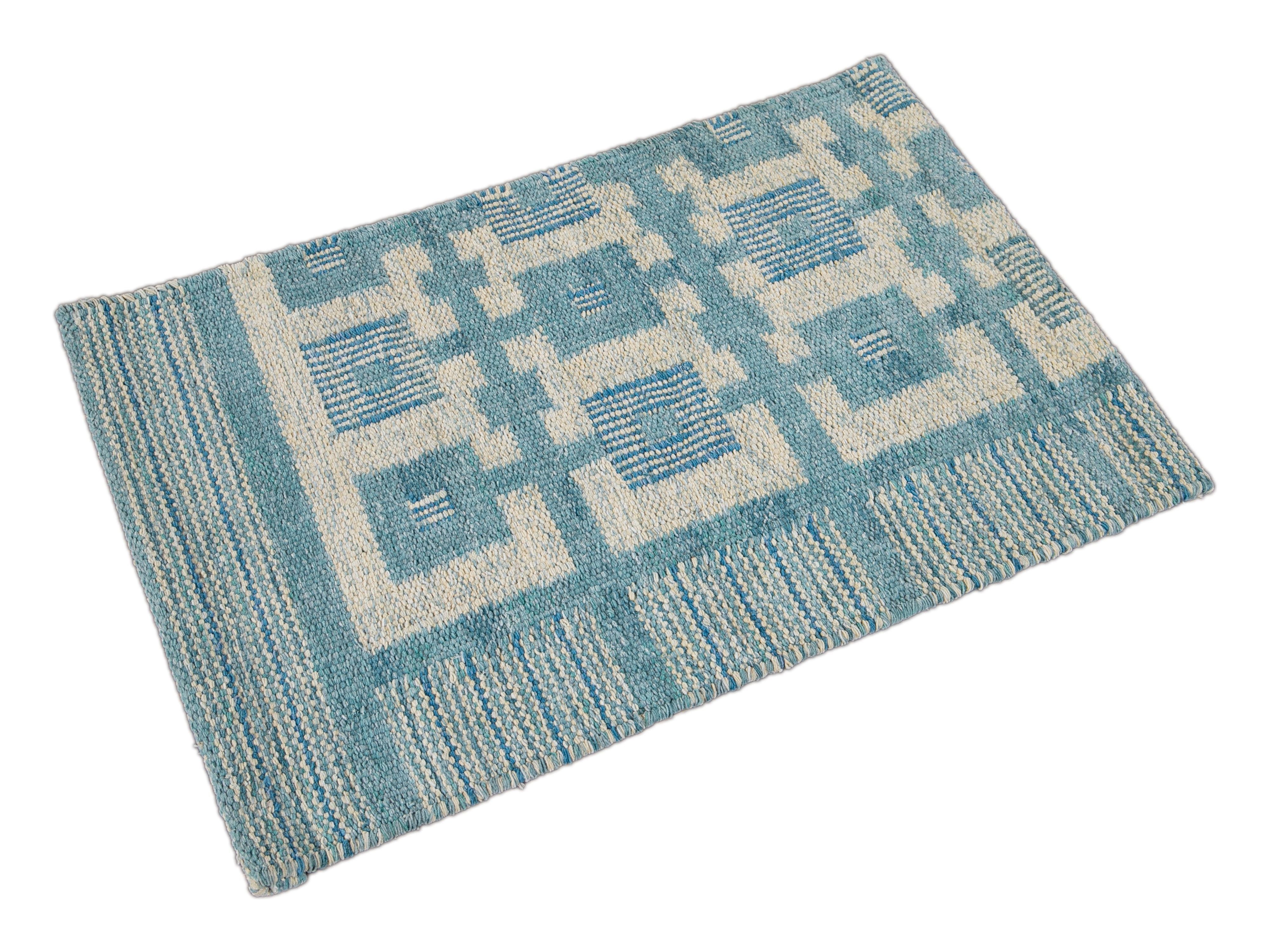 Cotton Scandinavian-style Kilim Custom Rug