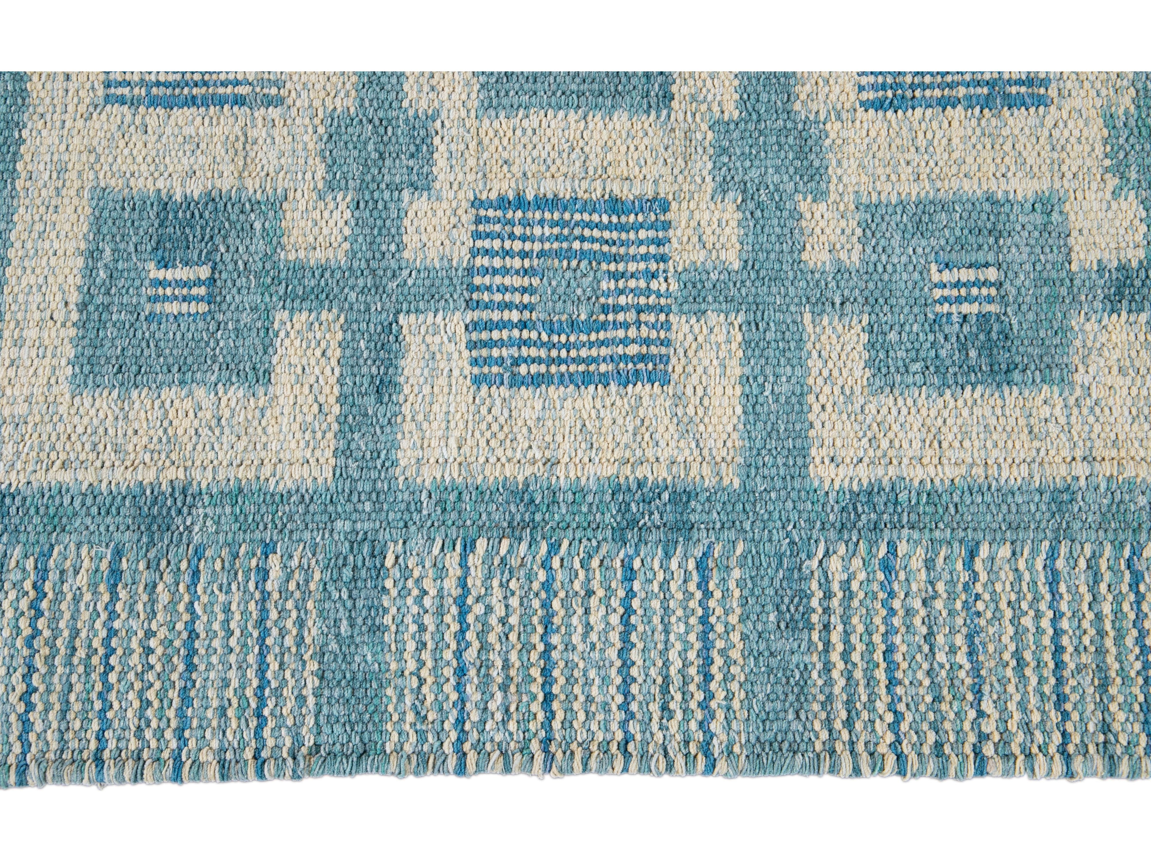 Cotton Scandinavian-style Kilim Custom Rug
