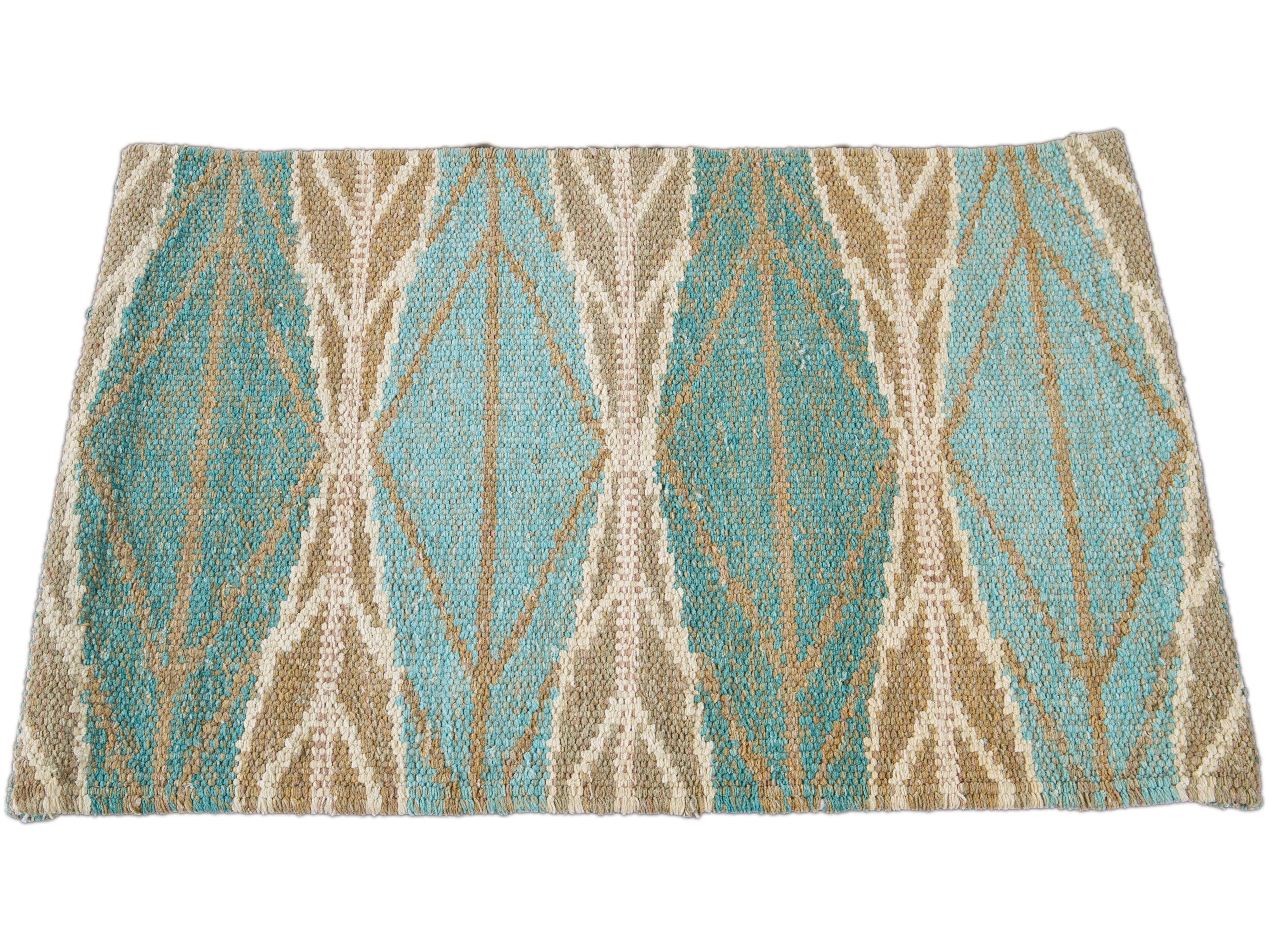 Cotton Scandinavian-style Kilim Custom Rug