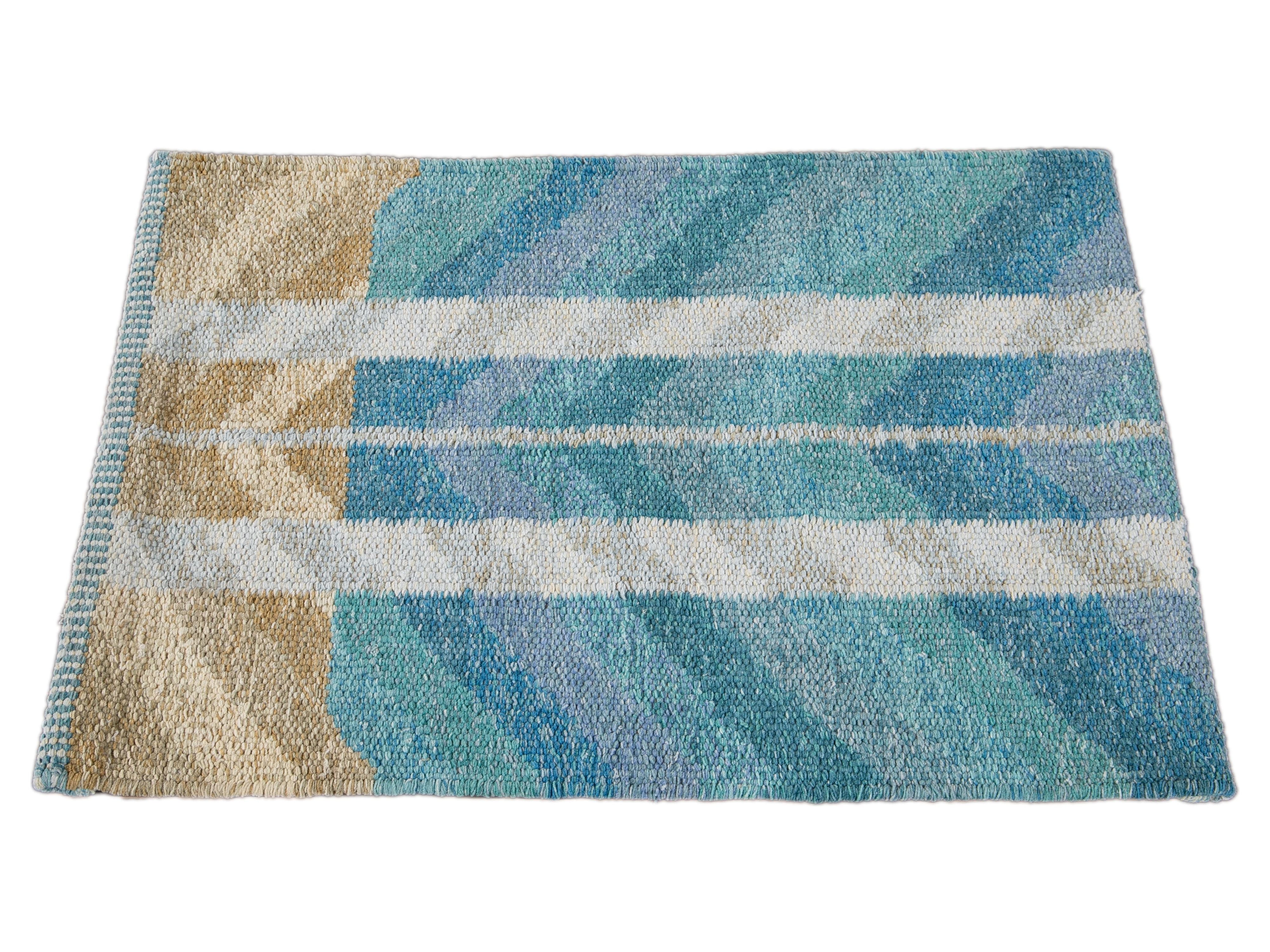 Cotton Scandinavian-style Kilim Custom Rug