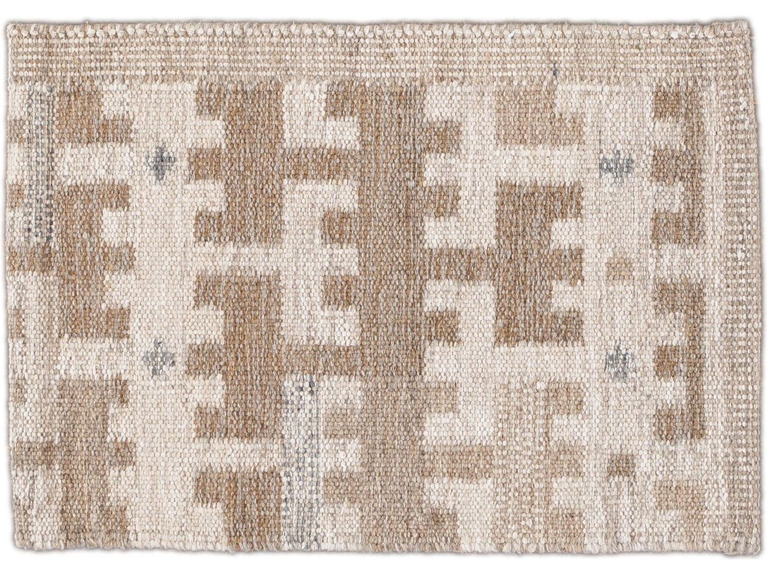 Modern Scandinavian Style Wool and Hemp Custom Rug