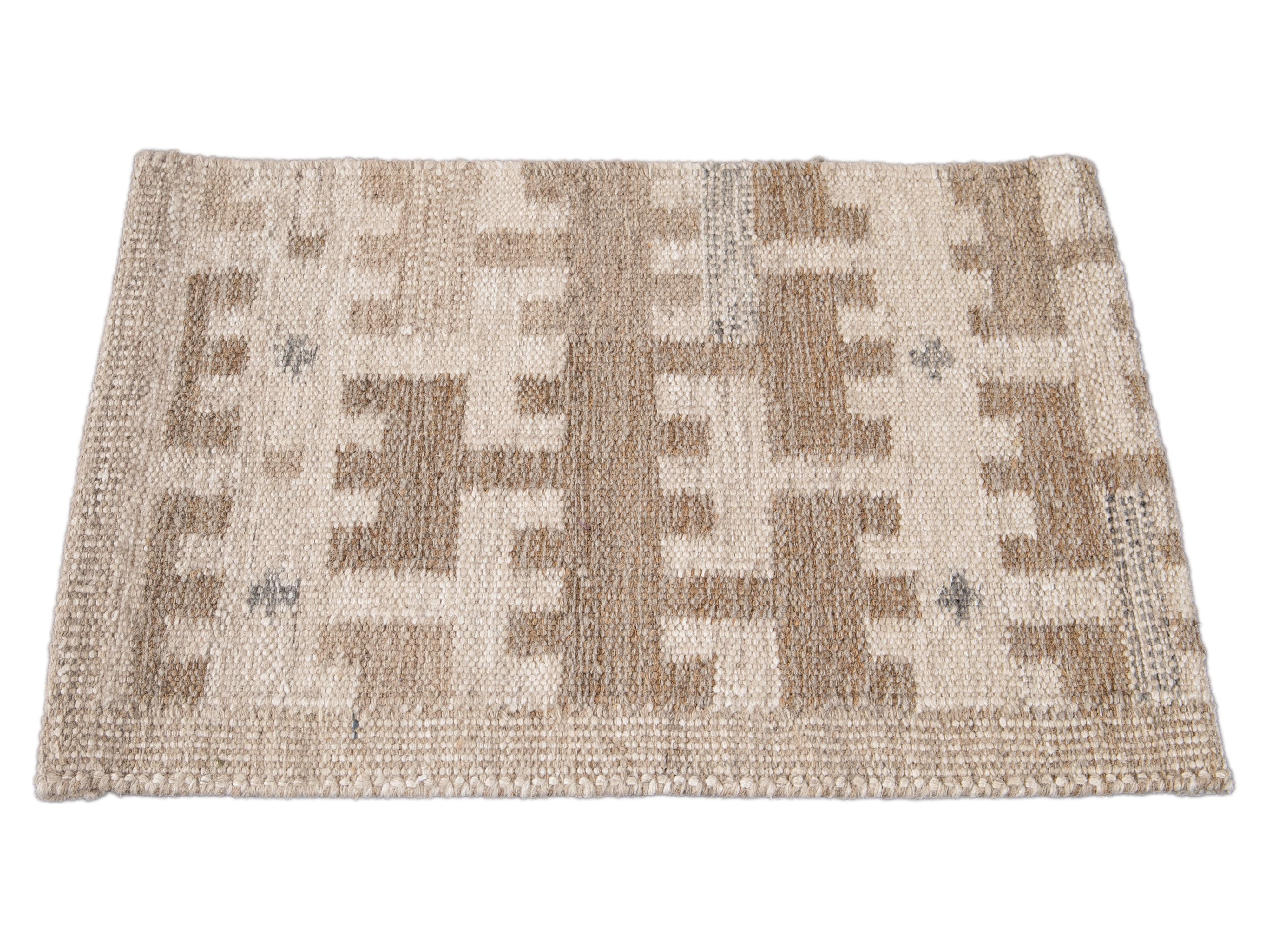 Wool Scandinavian-style Kilim Custom Rug