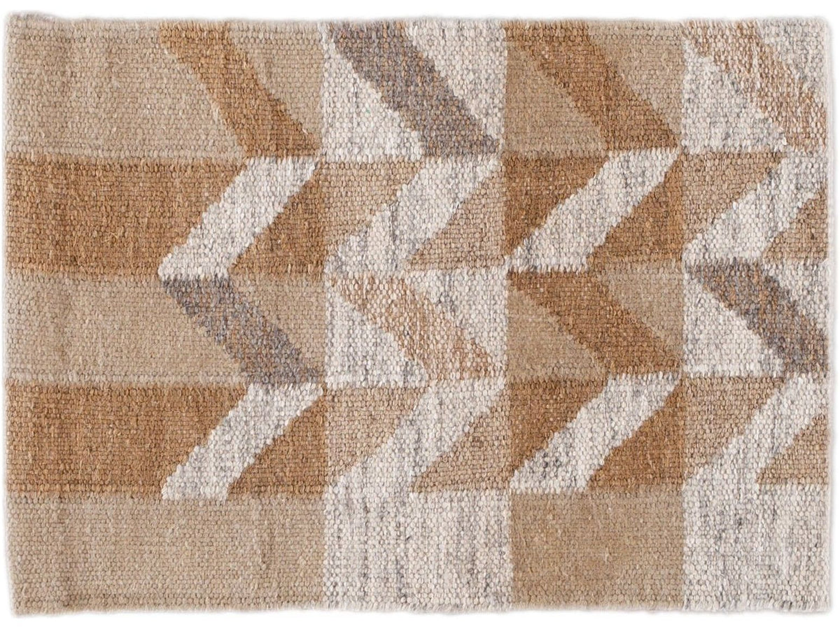 Modern Scandinavian Style Wool and Hemp Custom Rug