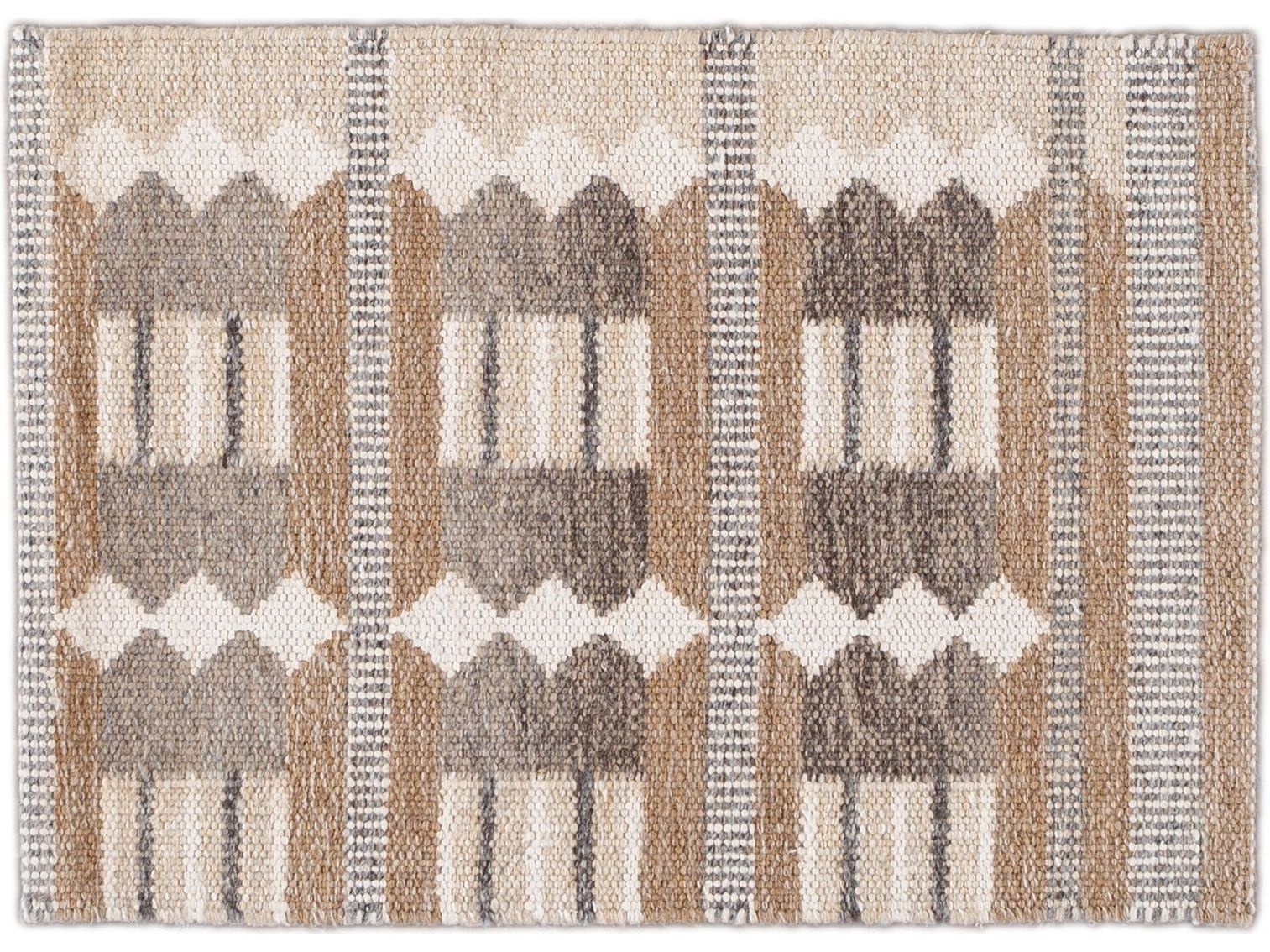 Modern Scandinavian Style Wool and Hemp Custom Rug