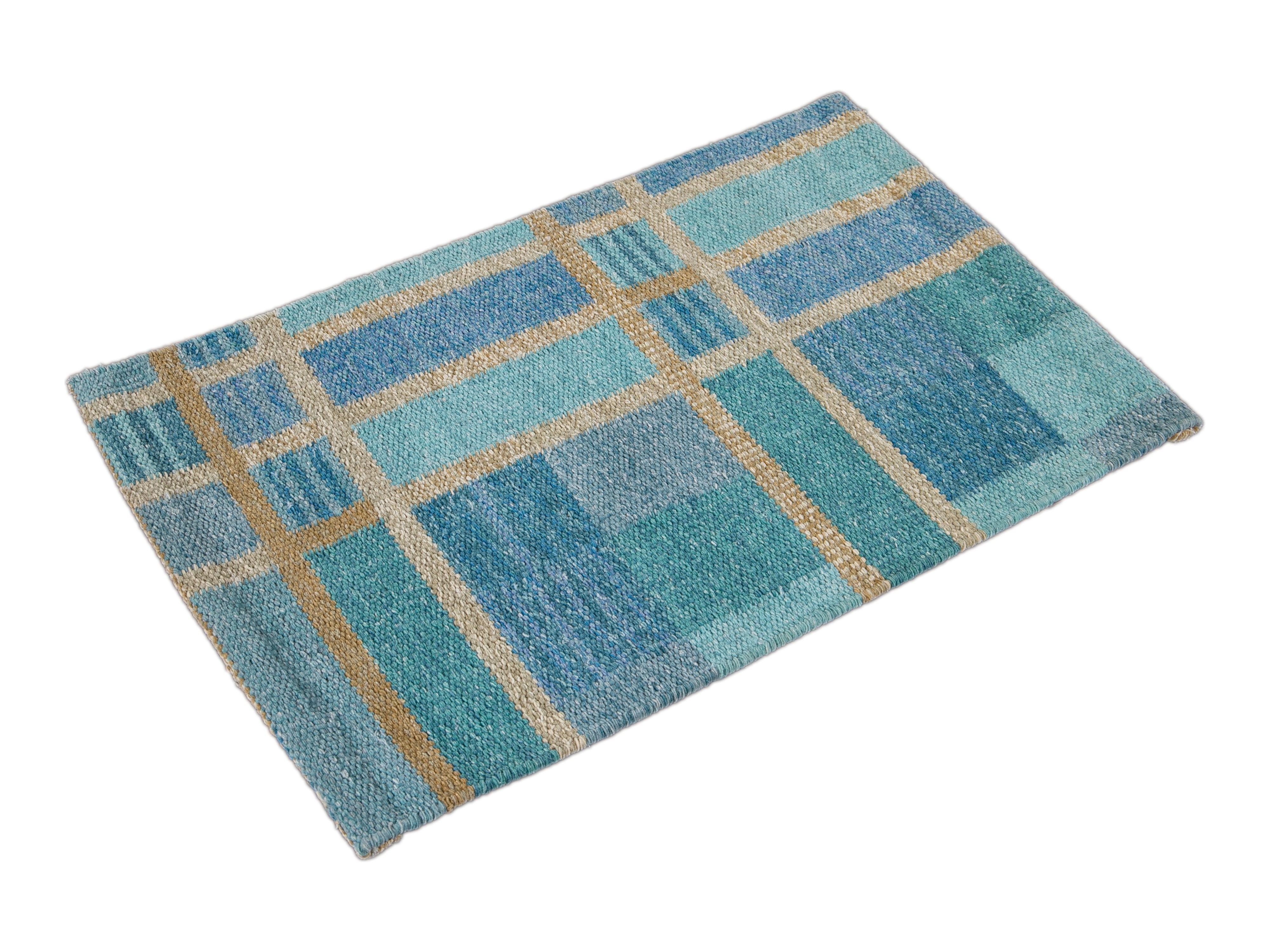 Cotton Scandinavian-style Kilim Custom Rug