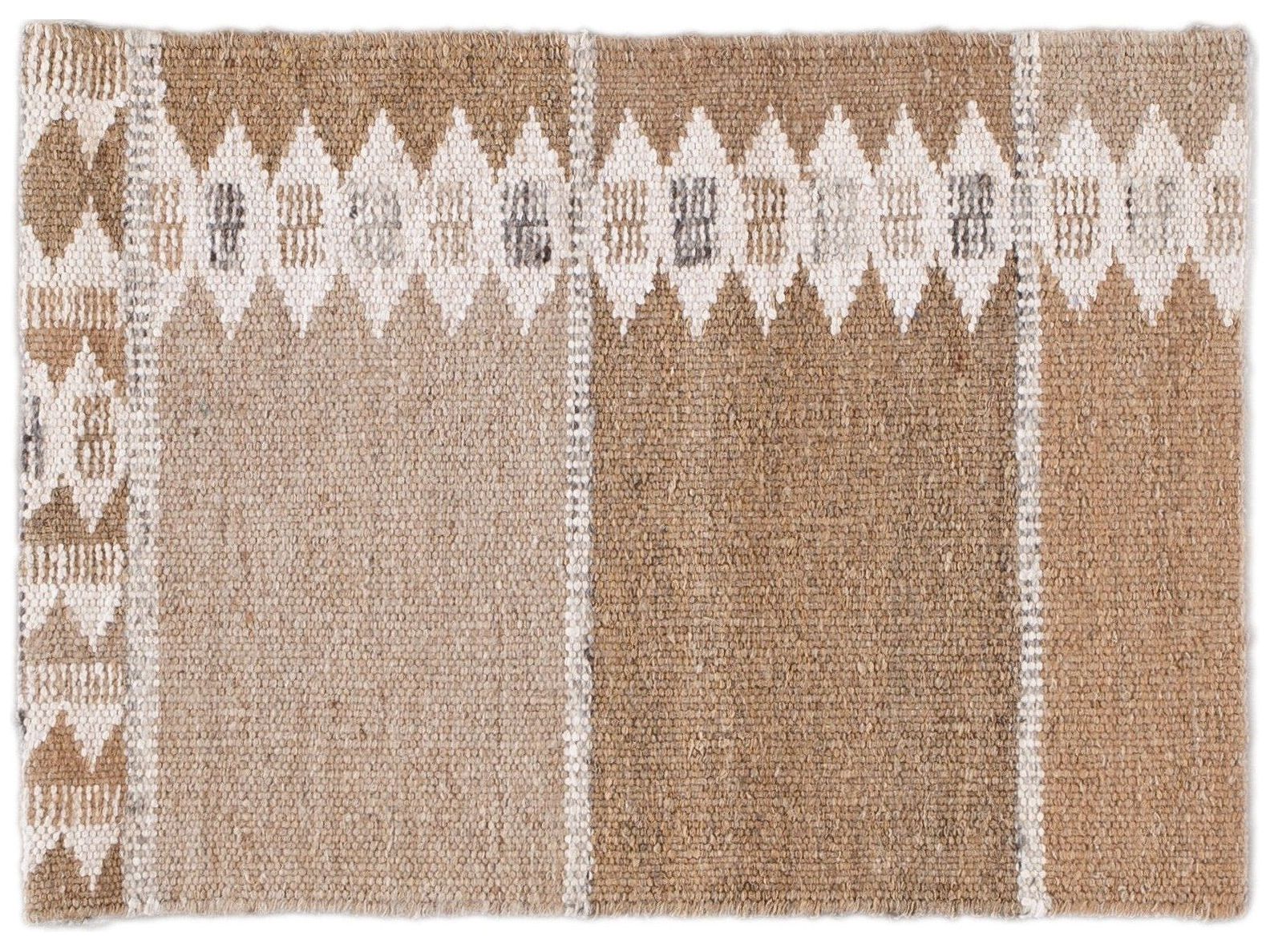 Modern Scandinavian Style Wool and Hemp Custom Rug