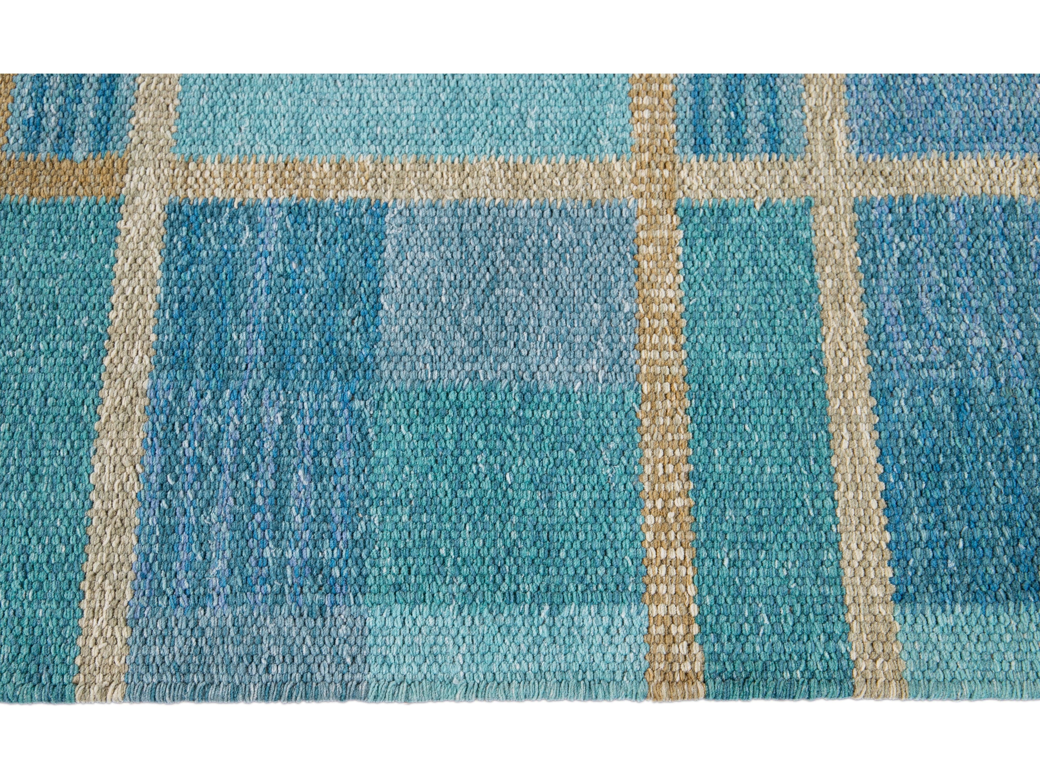 Cotton Scandinavian-style Kilim Custom Rug