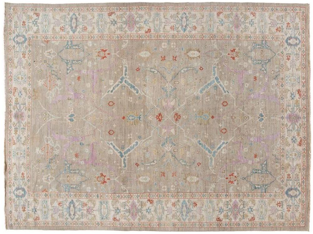 Modern Sultanabad Wool Rug 10 X 13