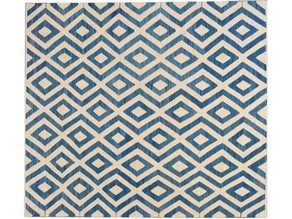 Modern Flatweave Kilim Wool Rug 11 X 12