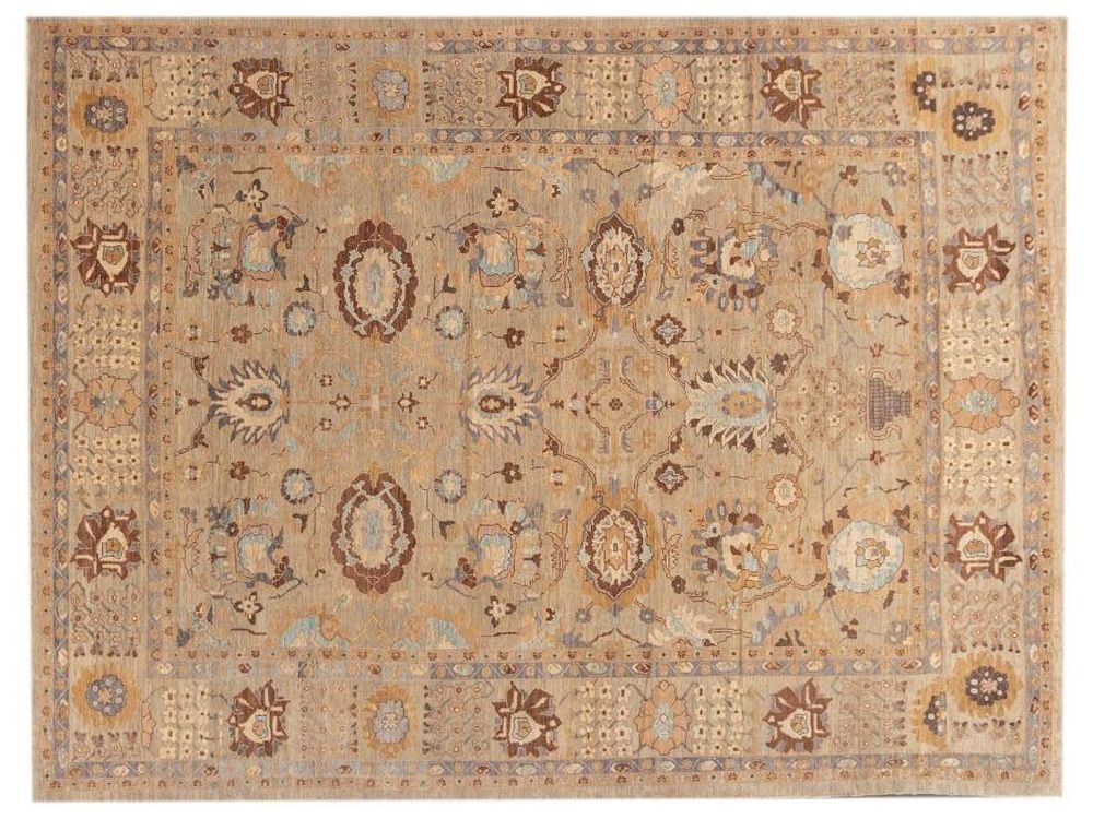 Contemporary Sultanabad Wool Rug 11 X 14