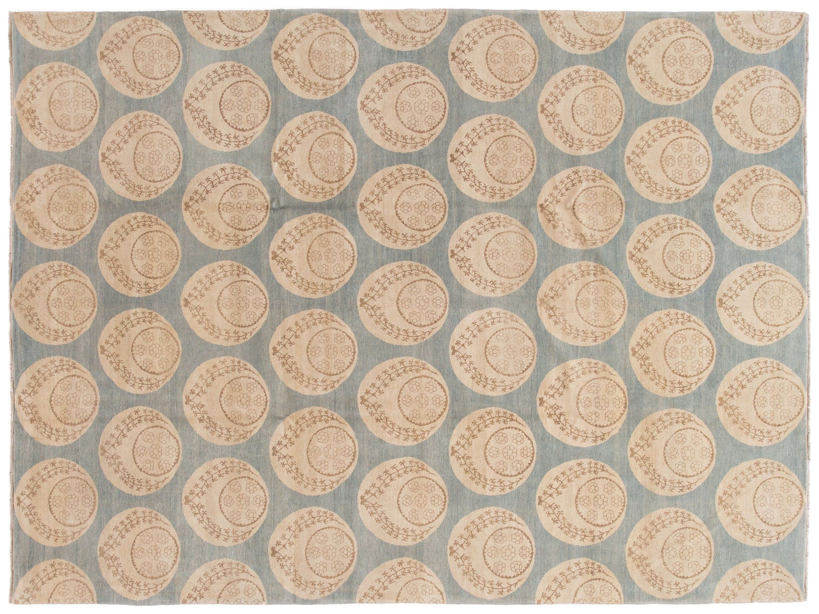 Modern Tibetan Wool Rug 9 X 12