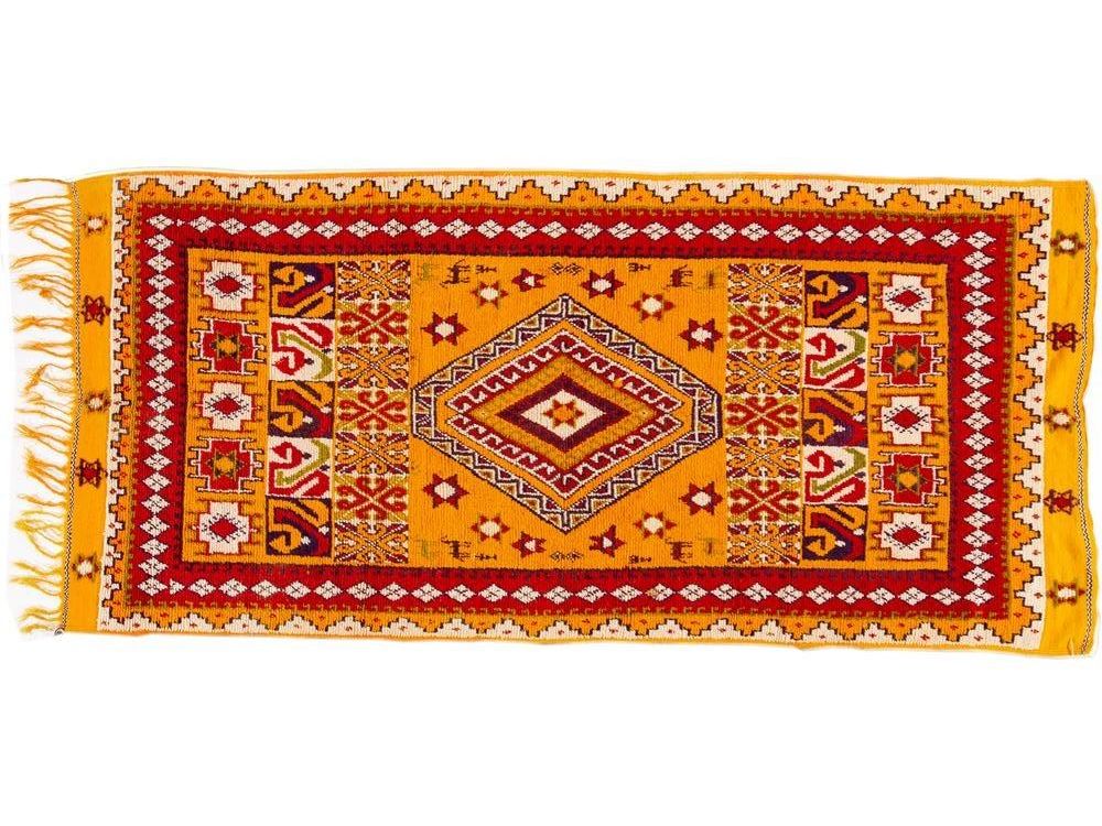 Vintage Moroccan Tribal Wool Rug 5 X 11