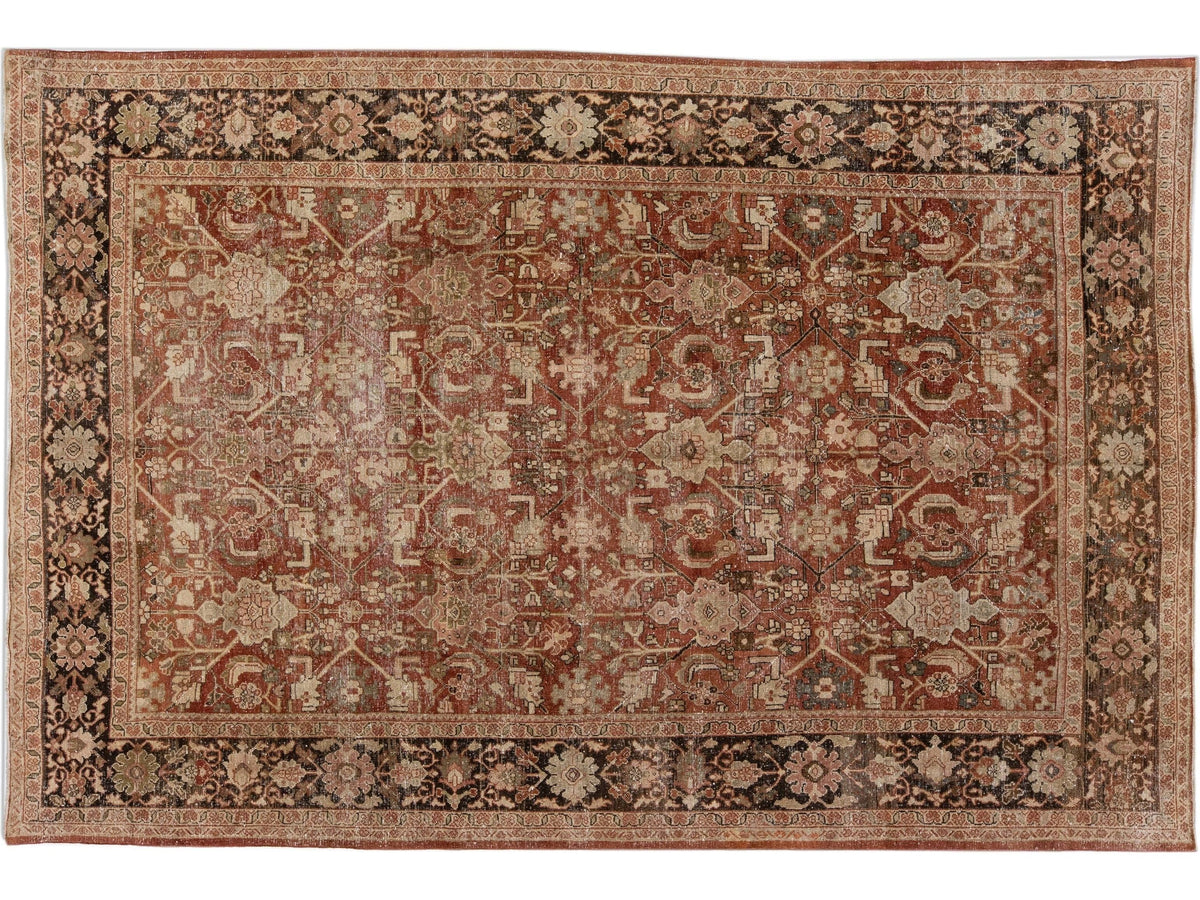 Antique Mahal Wool Rug 8 X 11
