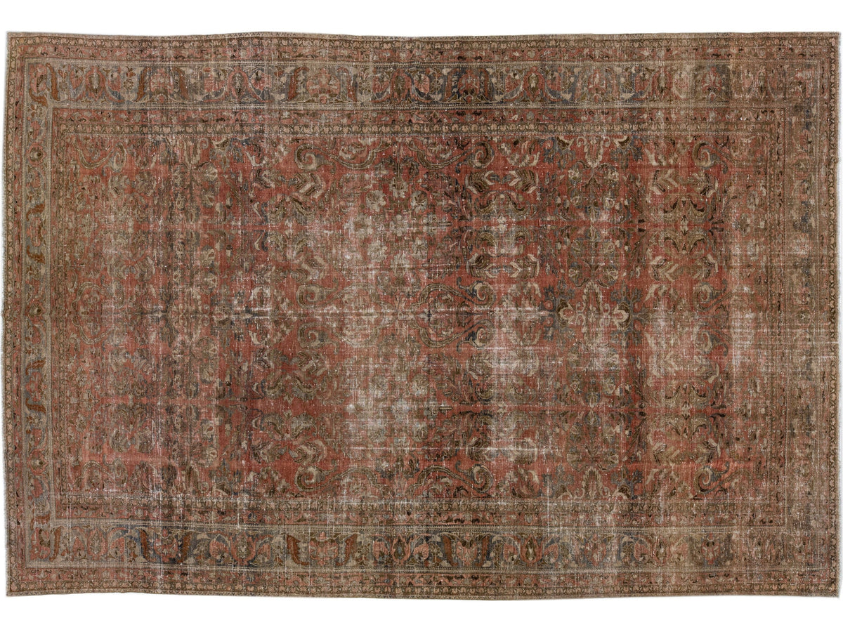 Antique Malayer Wool Rug 10 X 15