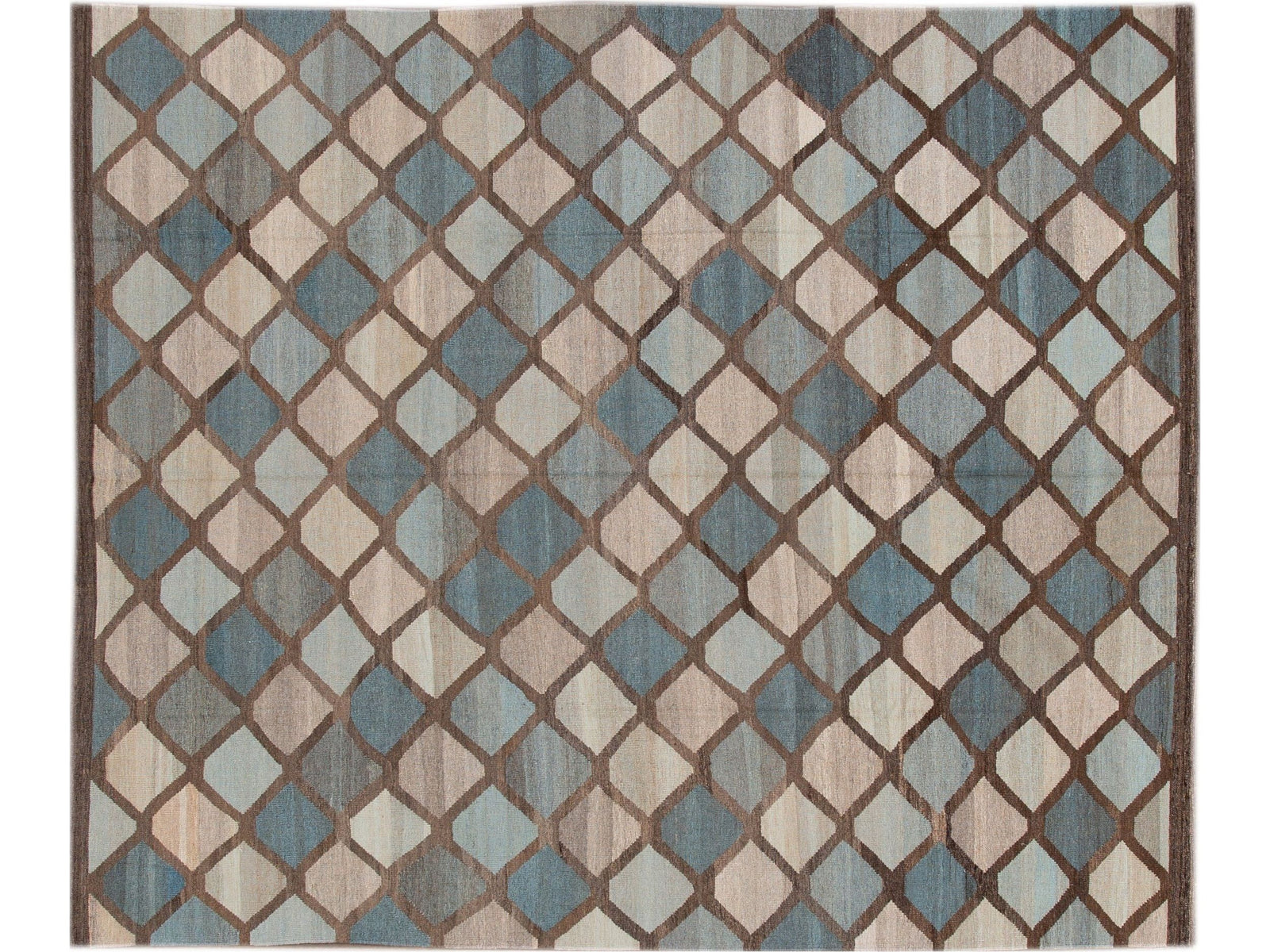 Modern Kilim Wool Rug, 8 X 10