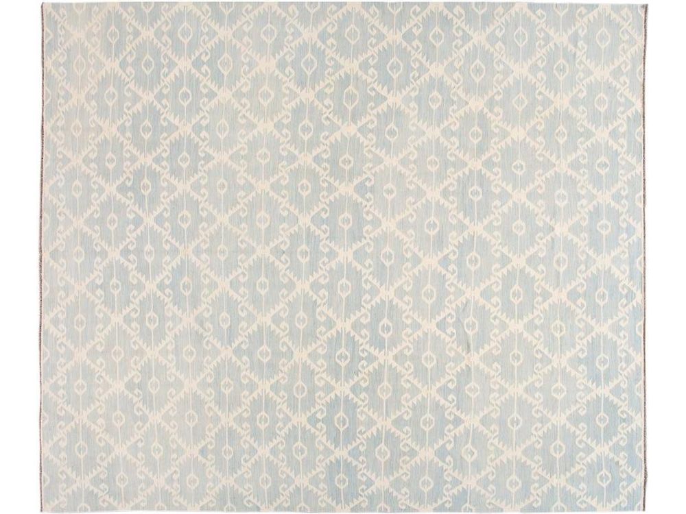 Modern Flatweave Kilim Wool Rug 13 X 15