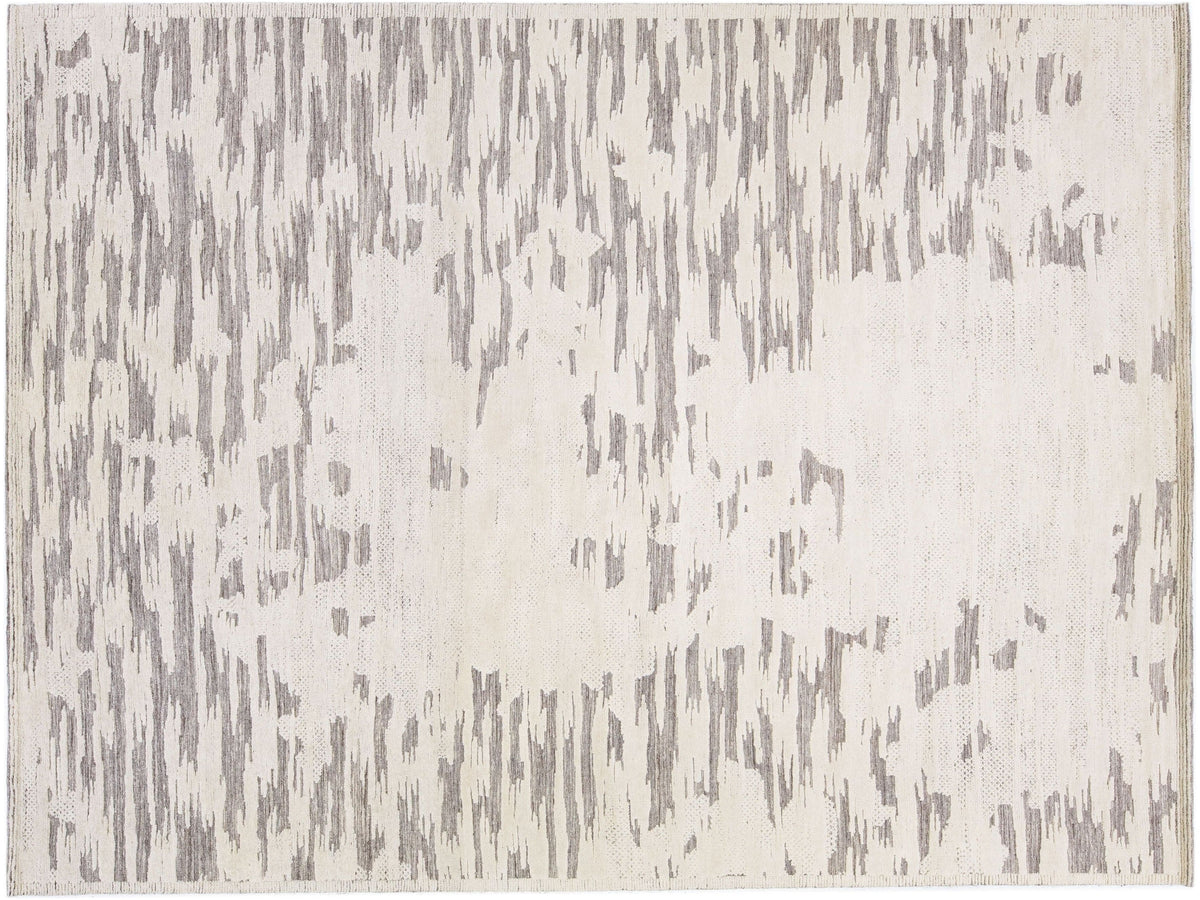 Modern Moroccan Wool Rug 10 X 14