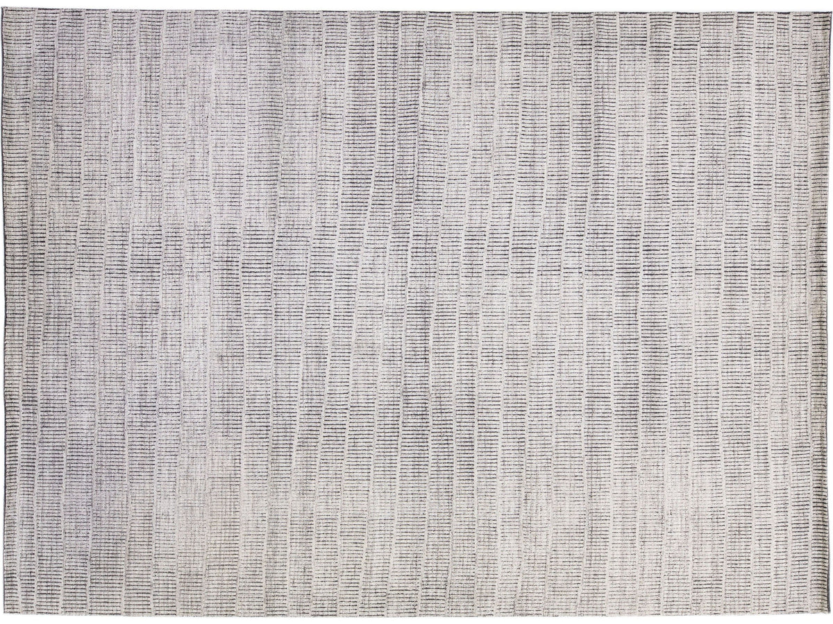 Modern Moroccan Wool Rug 10 X 14