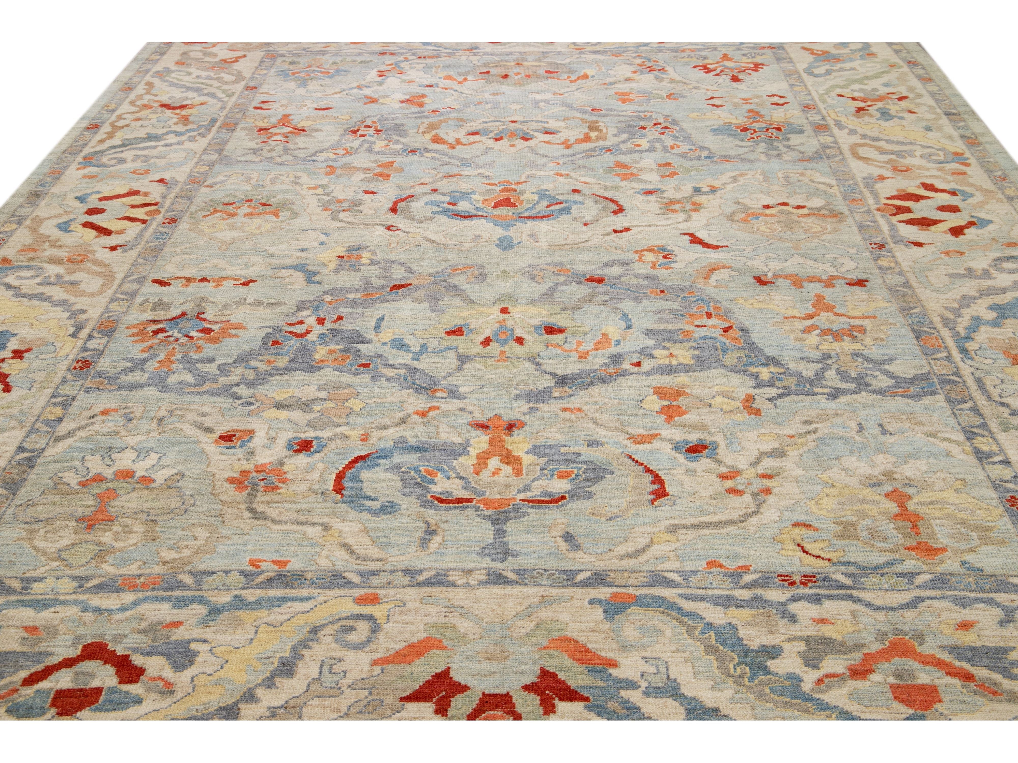 Modern Sultanabad Wool Rug 11 X 14