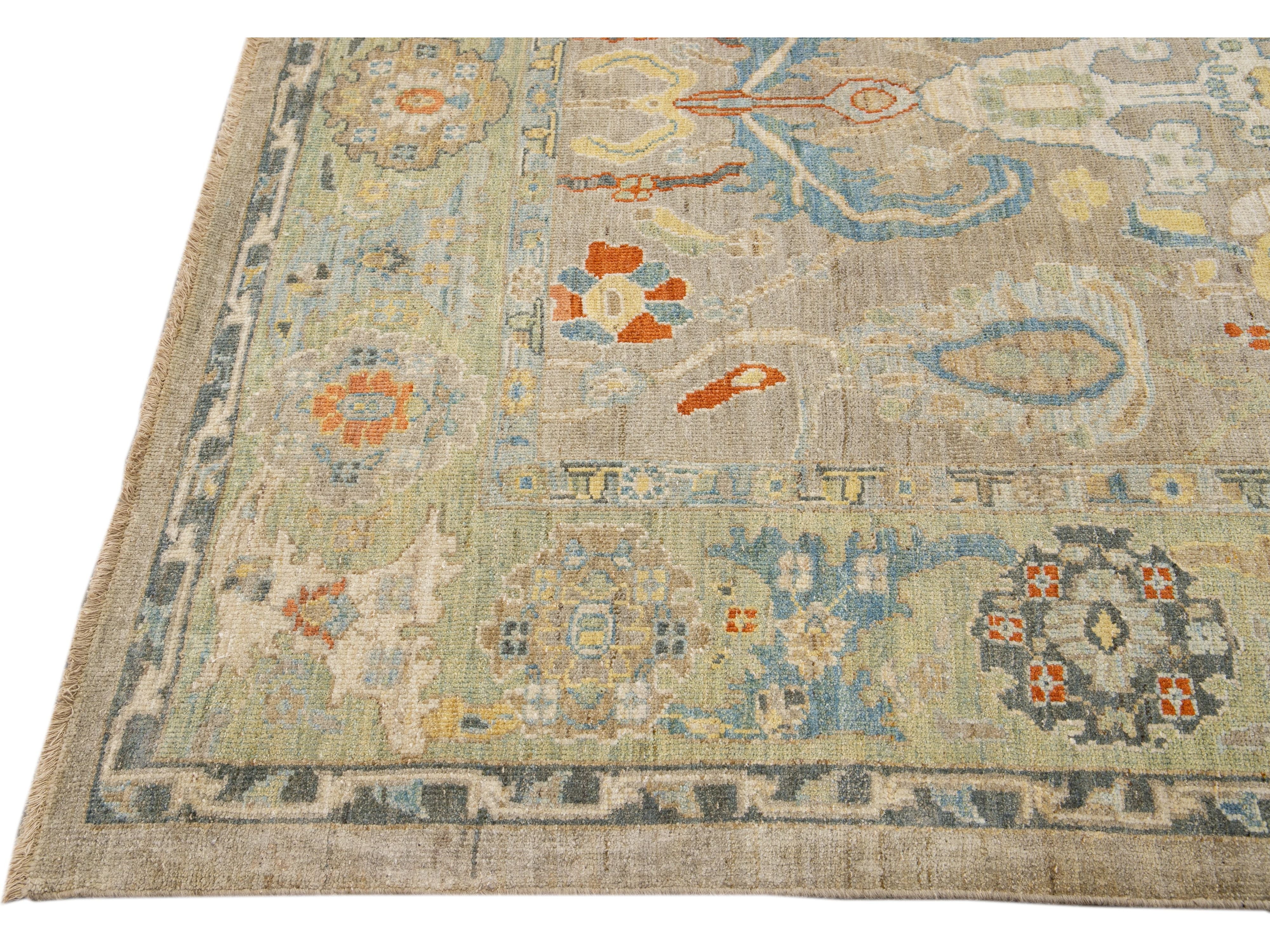 Modern Sultanabad Wool Rug 7 X 10