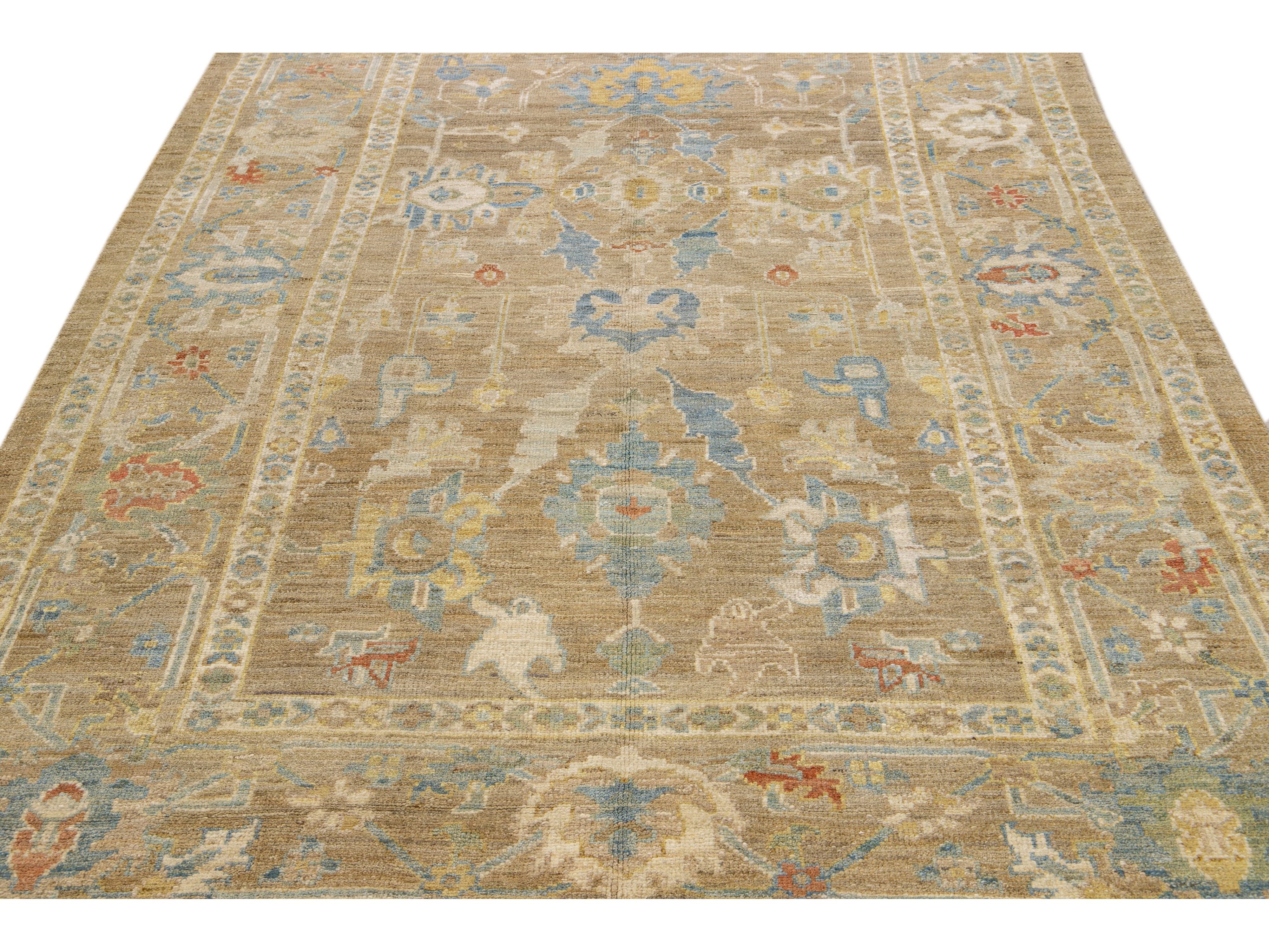 Modern Sultanabad Wool Rug 6 X 9