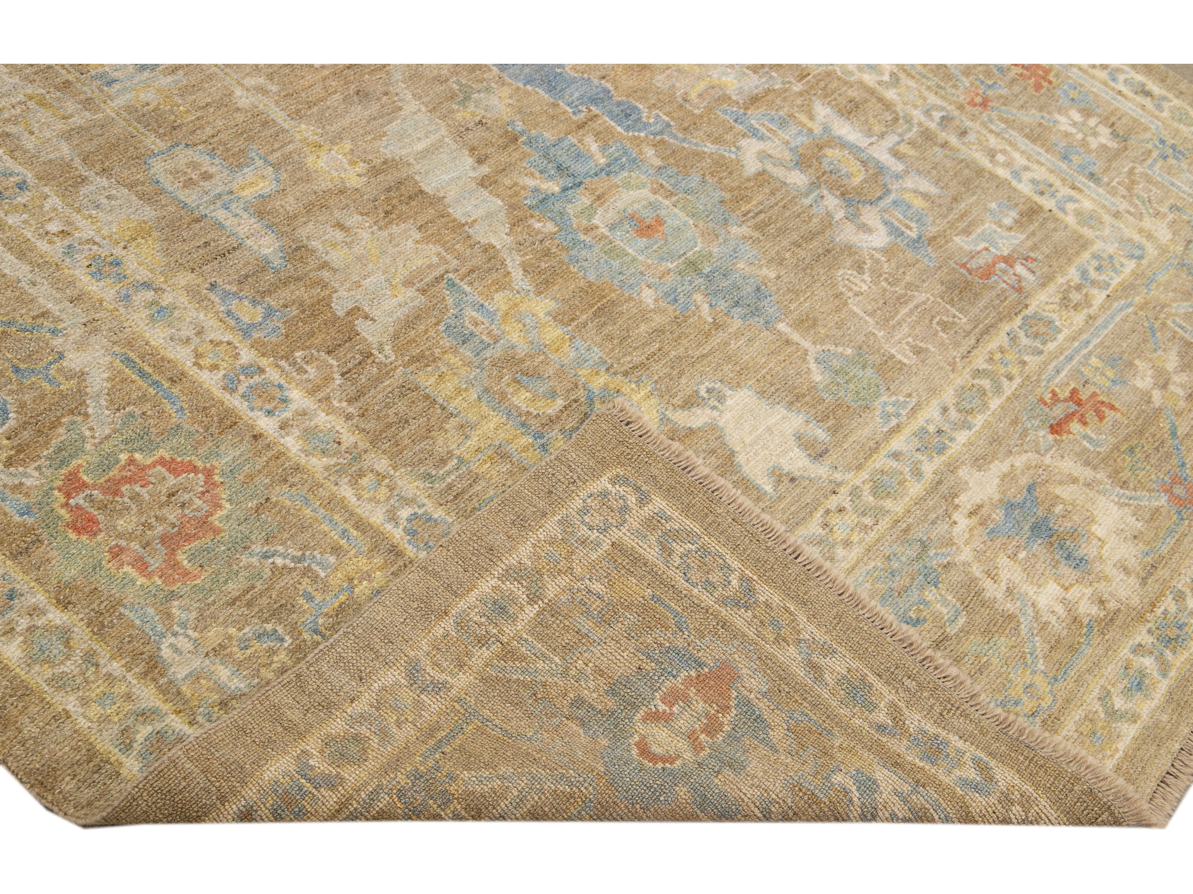 Modern Sultanabad Wool Rug 6 X 9