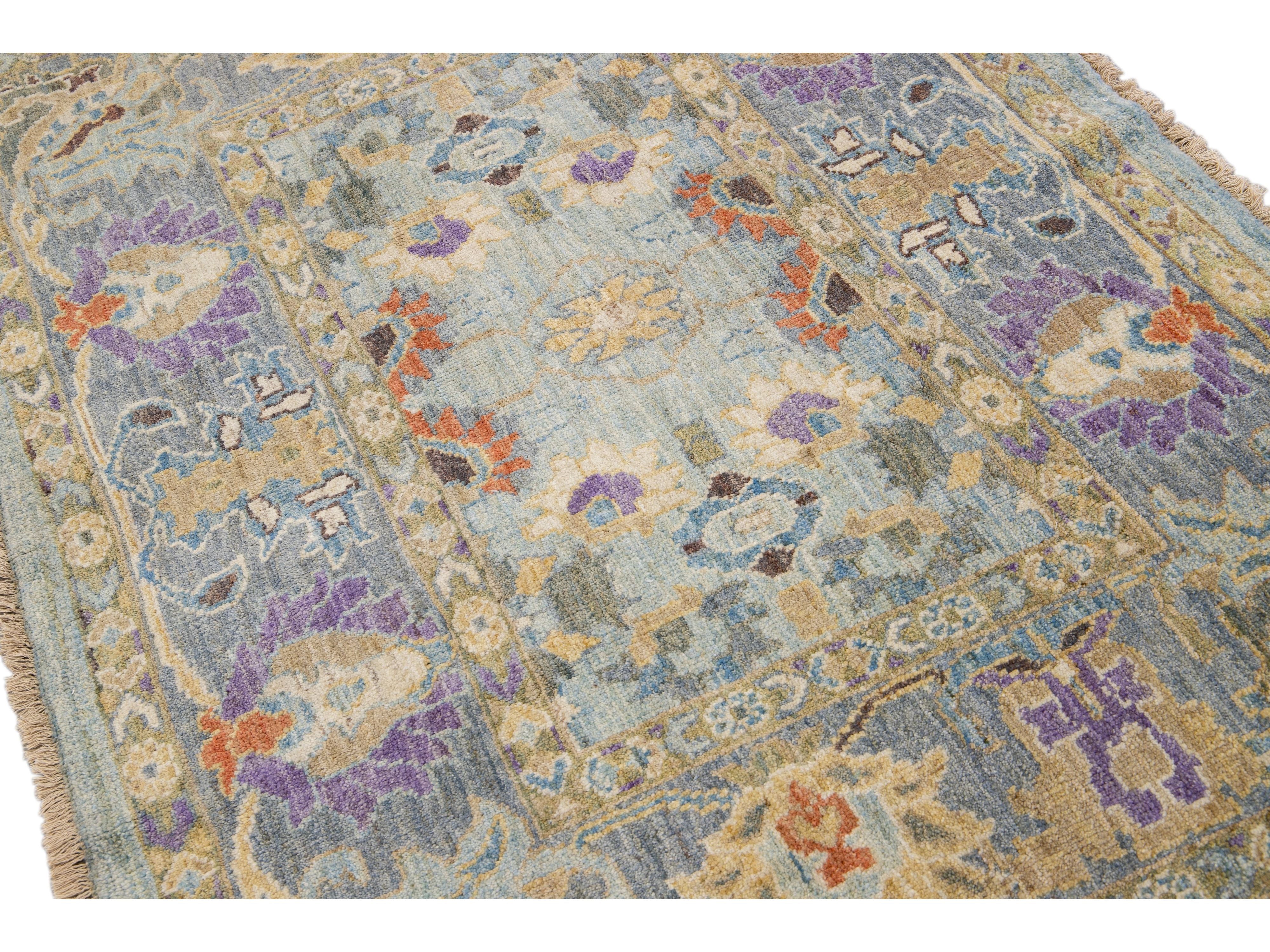 Modern Sultanabad Wool Rug 4 X 6
