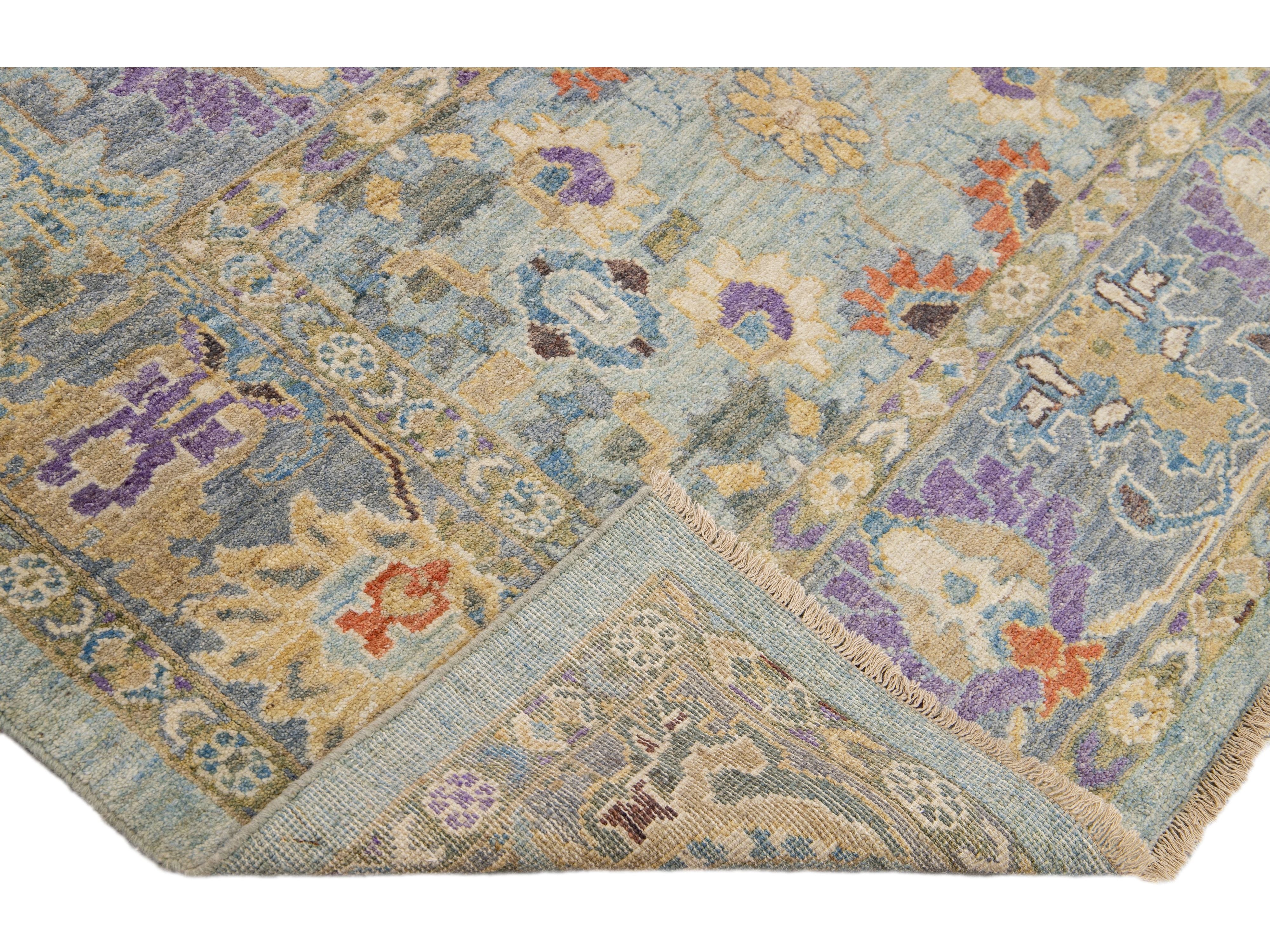 Modern Sultanabad Wool Rug 4 X 6