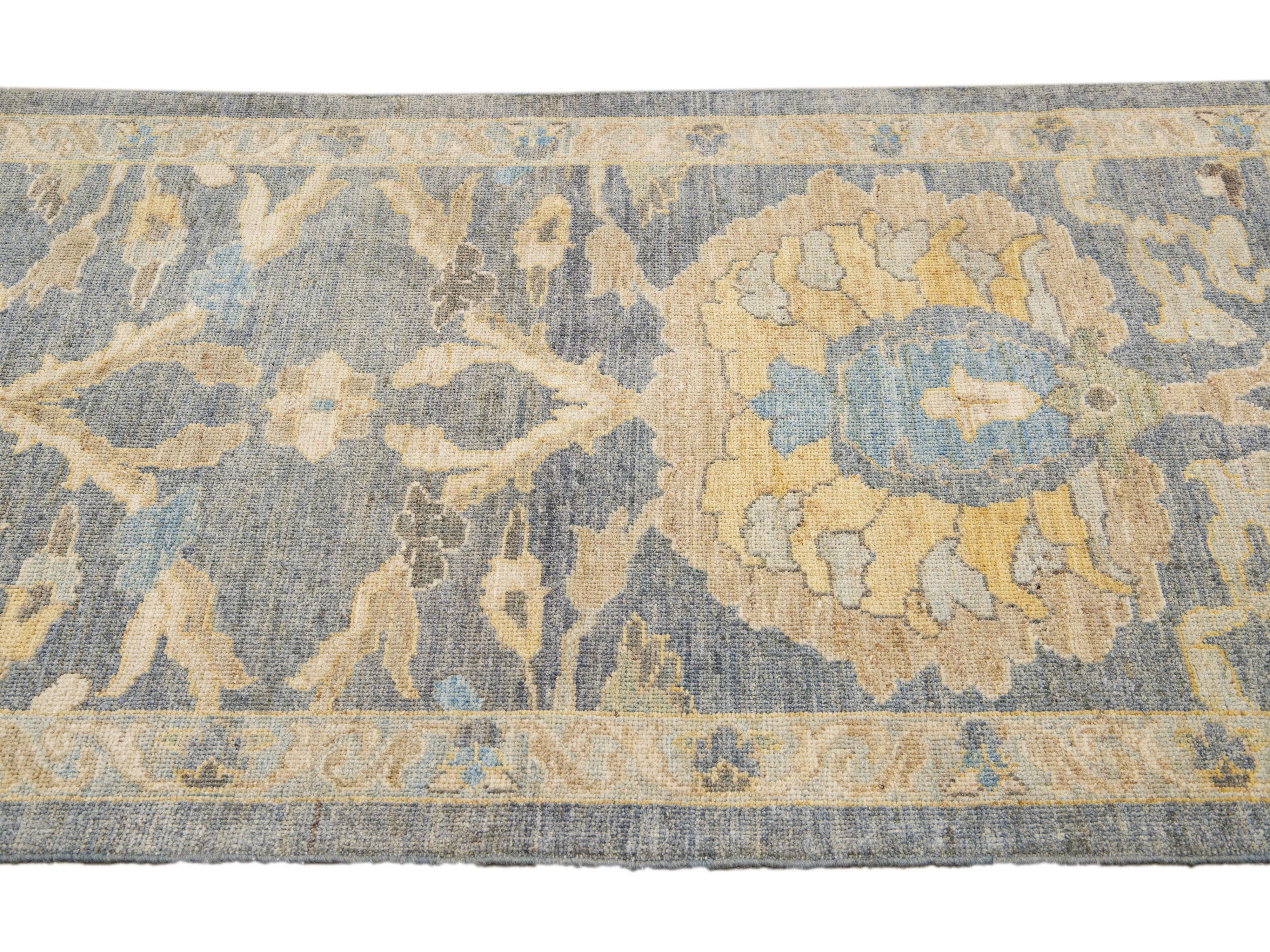 Modern Sultanabad Long Wool Runner