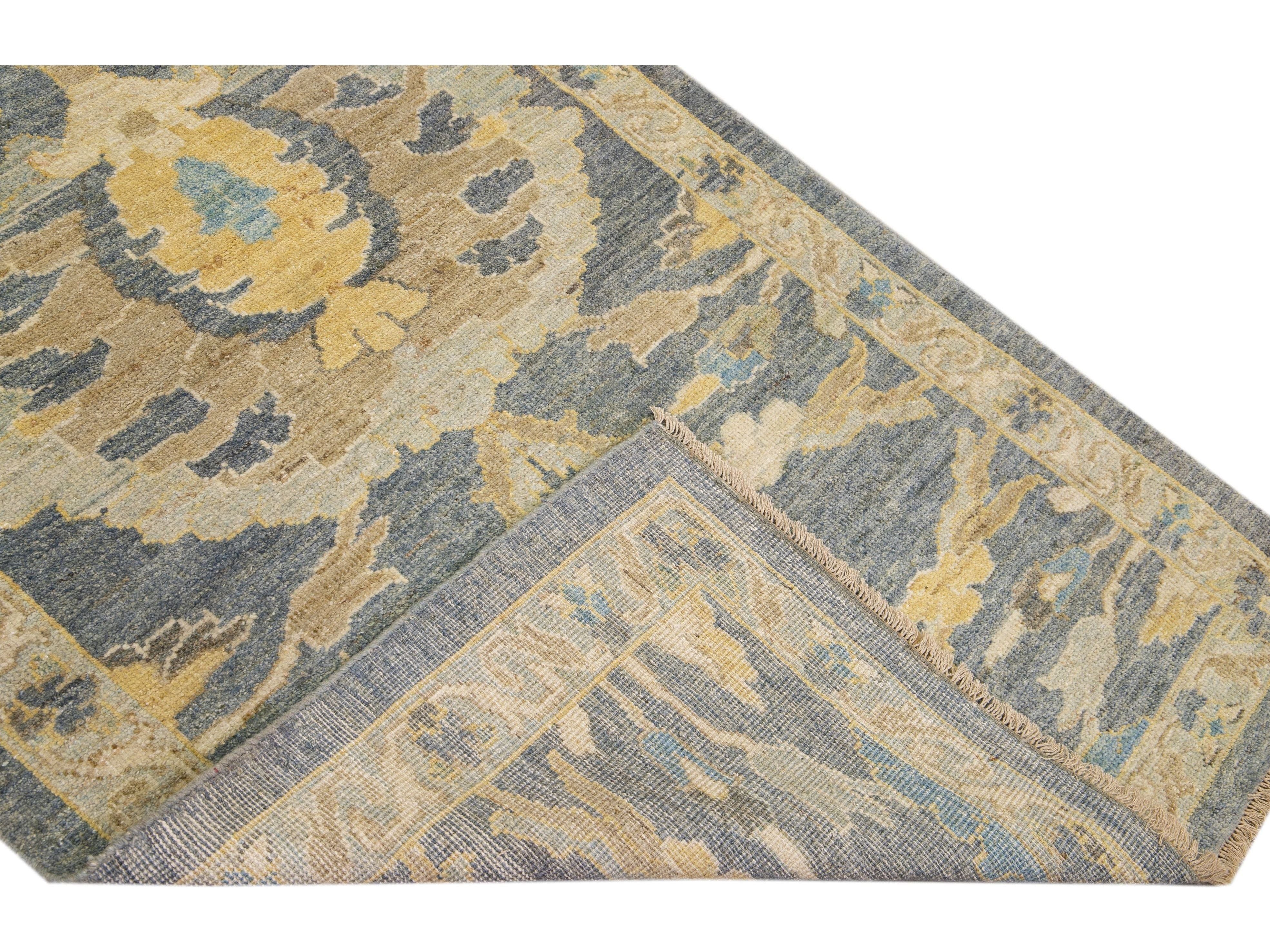 Modern Sultanabad Long Wool Runner