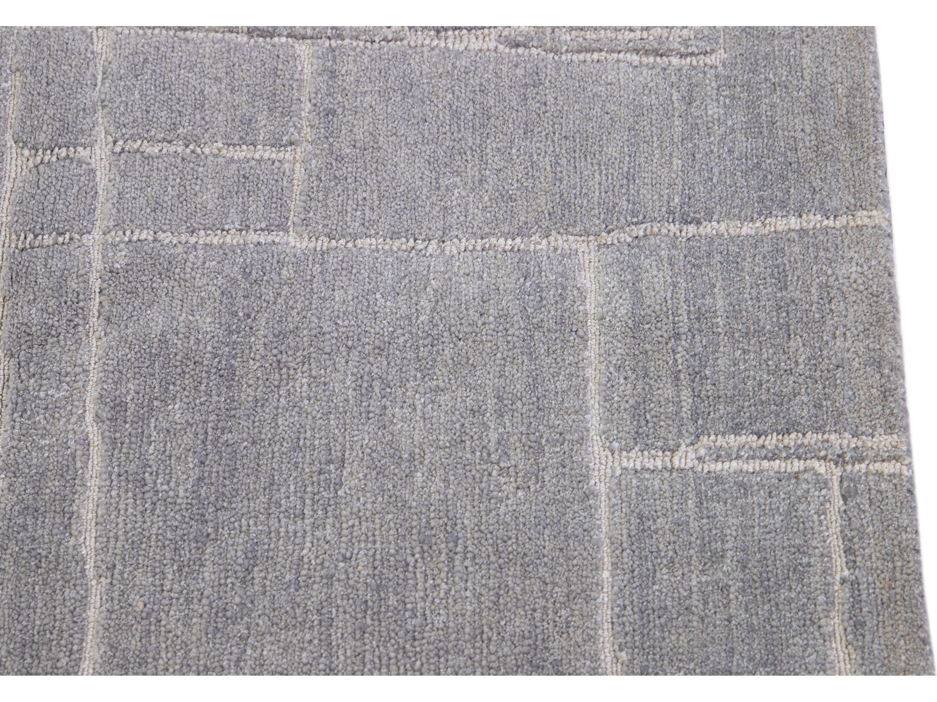 Modern Tibetan Abstract Custom Wool Rug