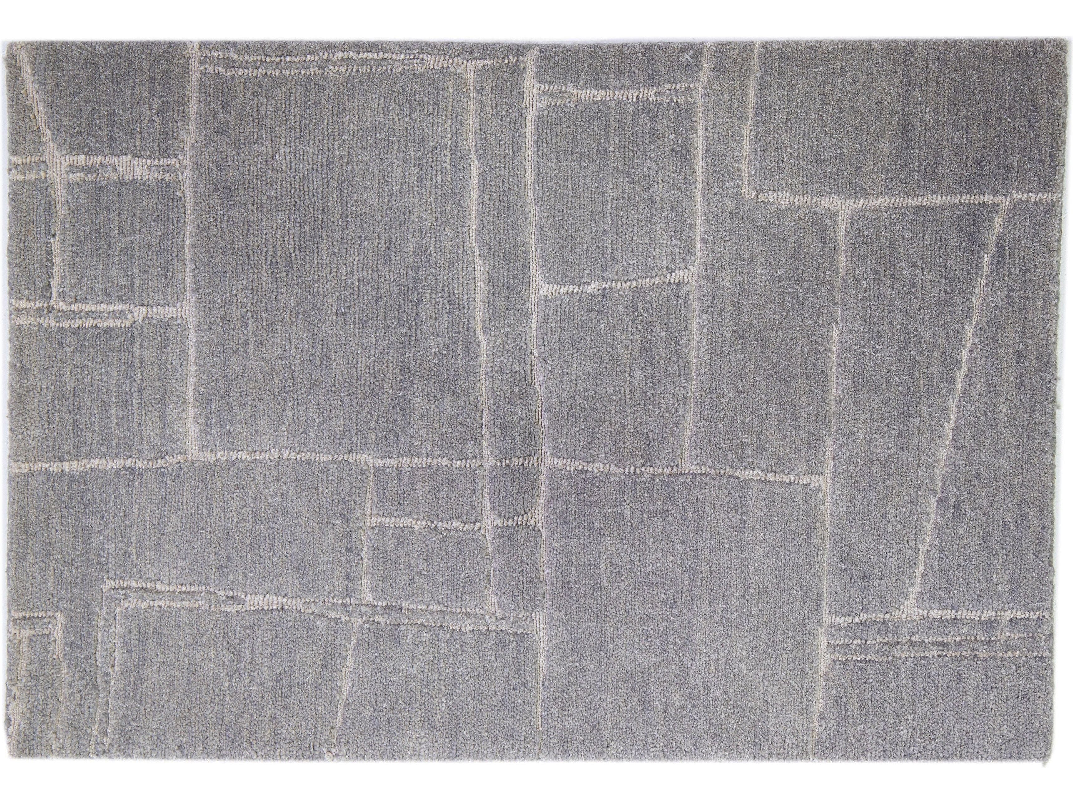 Modern Tibetan Abstract Custom Wool Rug
