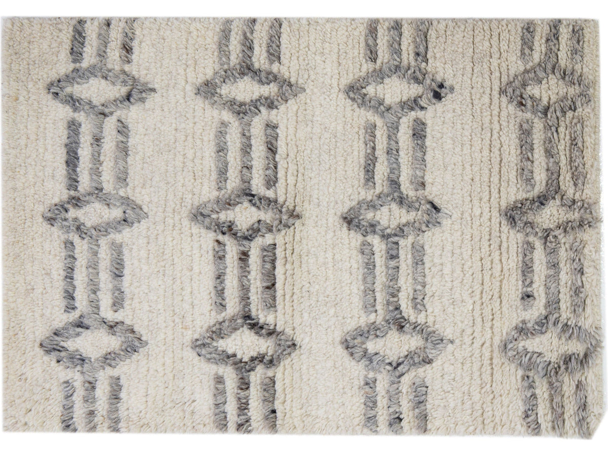 Modern Moroccan Wool Custom Rug