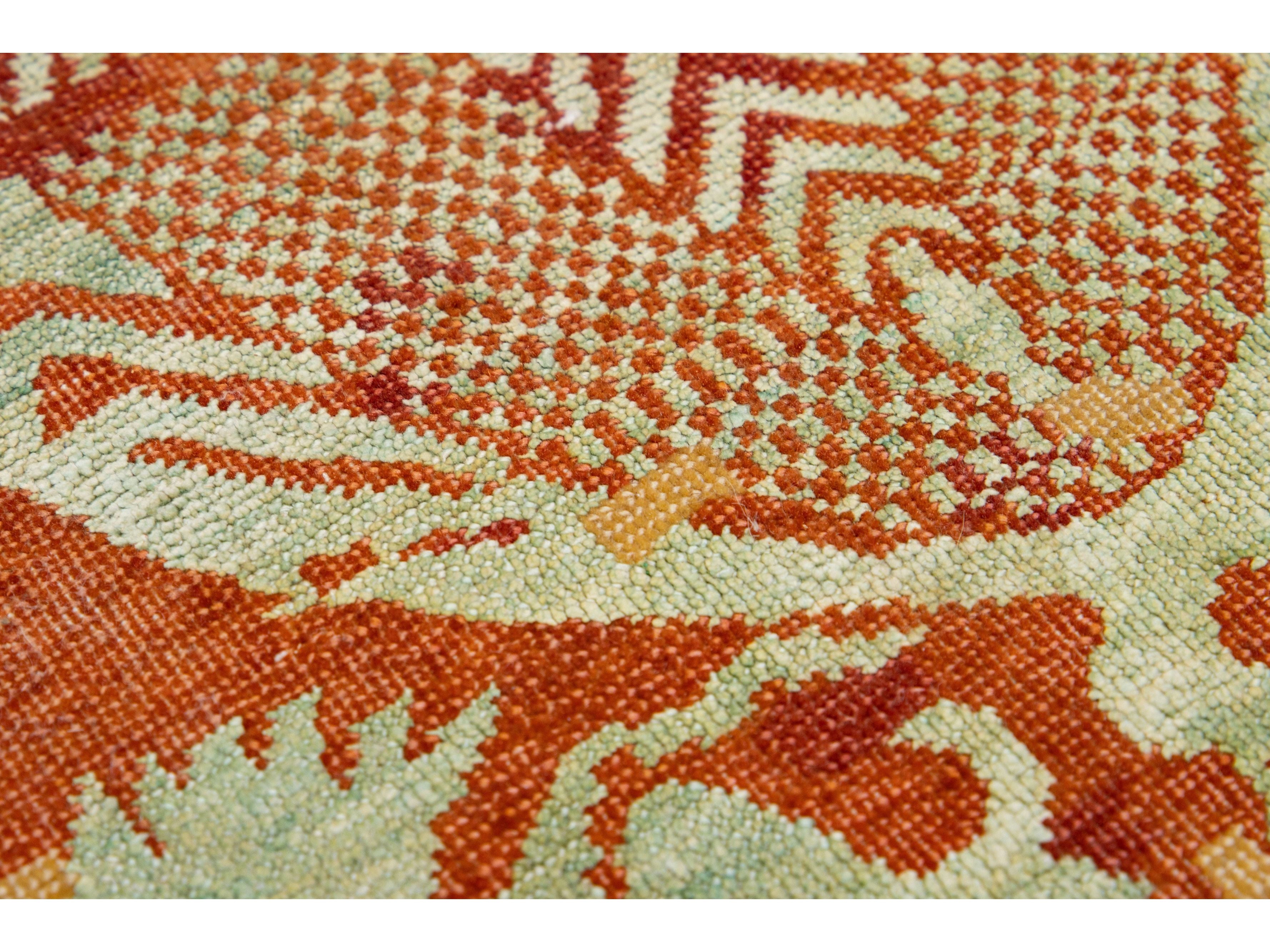 Modern Floral Style Custom Rug